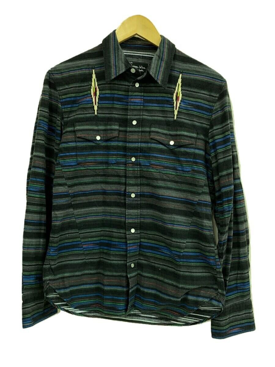 image of Number N Ine Aw07 Striped Button Up Shirt, Men's (Size Medium)