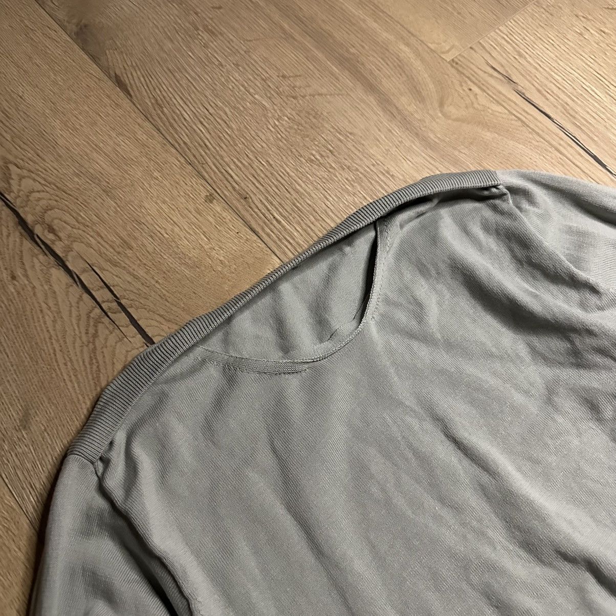 Maison Margiela Maison Margiela FW18 Artisanal Cut-Out Elbow Ribbon Sweater Size US M / EU 48-50 / 2 - 5 Thumbnail