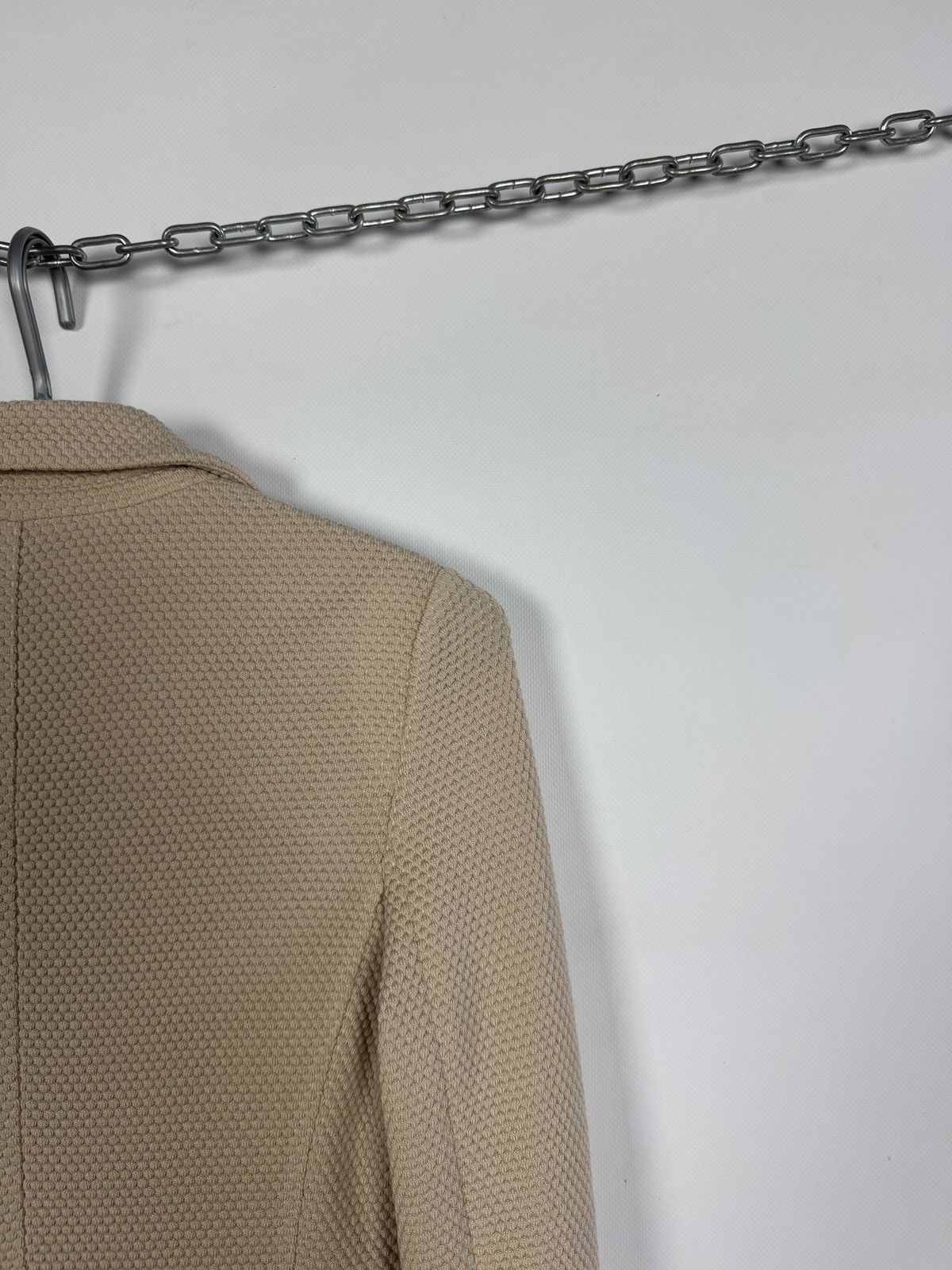 Circolo 1901 Circolo 1901 Blazer Virgil Wool Beige Textured Knit Jacket Size S / US 4 / IT 40 - 11 Thumbnail