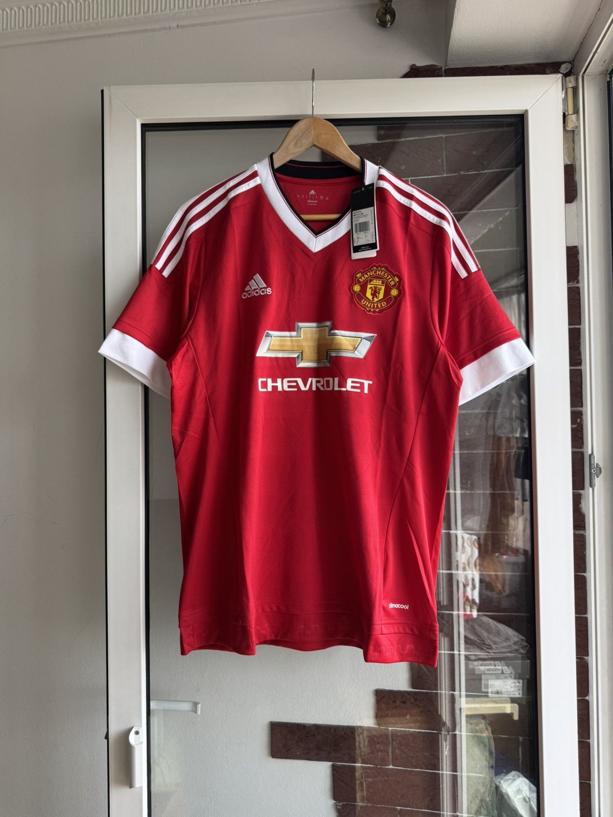Adidas NEW Adidas Manchester United Home Jersey 2015/2016 Size US L / EU 52-54 / 3 - 1 Thumbnail