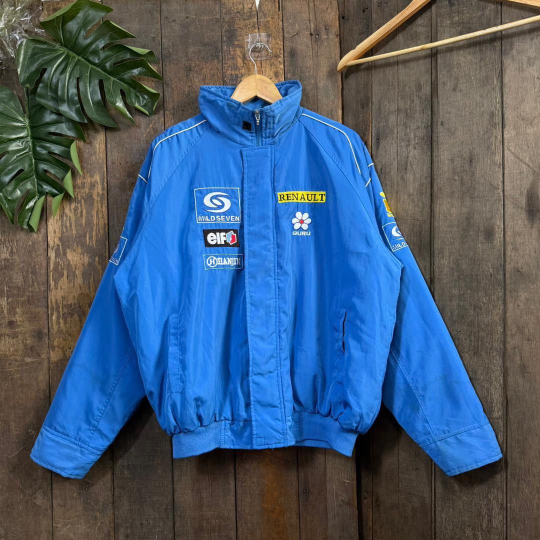 Vintage Vintage Renault F1 Team Bomber Jacket Size US L / EU 52-54 / 3 - 1 Thumbnail