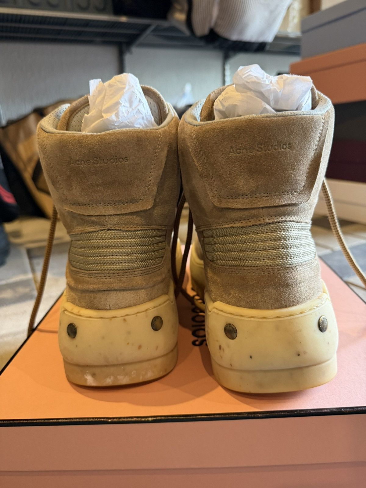 Acne Studios Acne Studios - Nylon and Suede Desert Boots - Neutrals Size US 9.5 / EU 42-43 - 4 Thumbnail