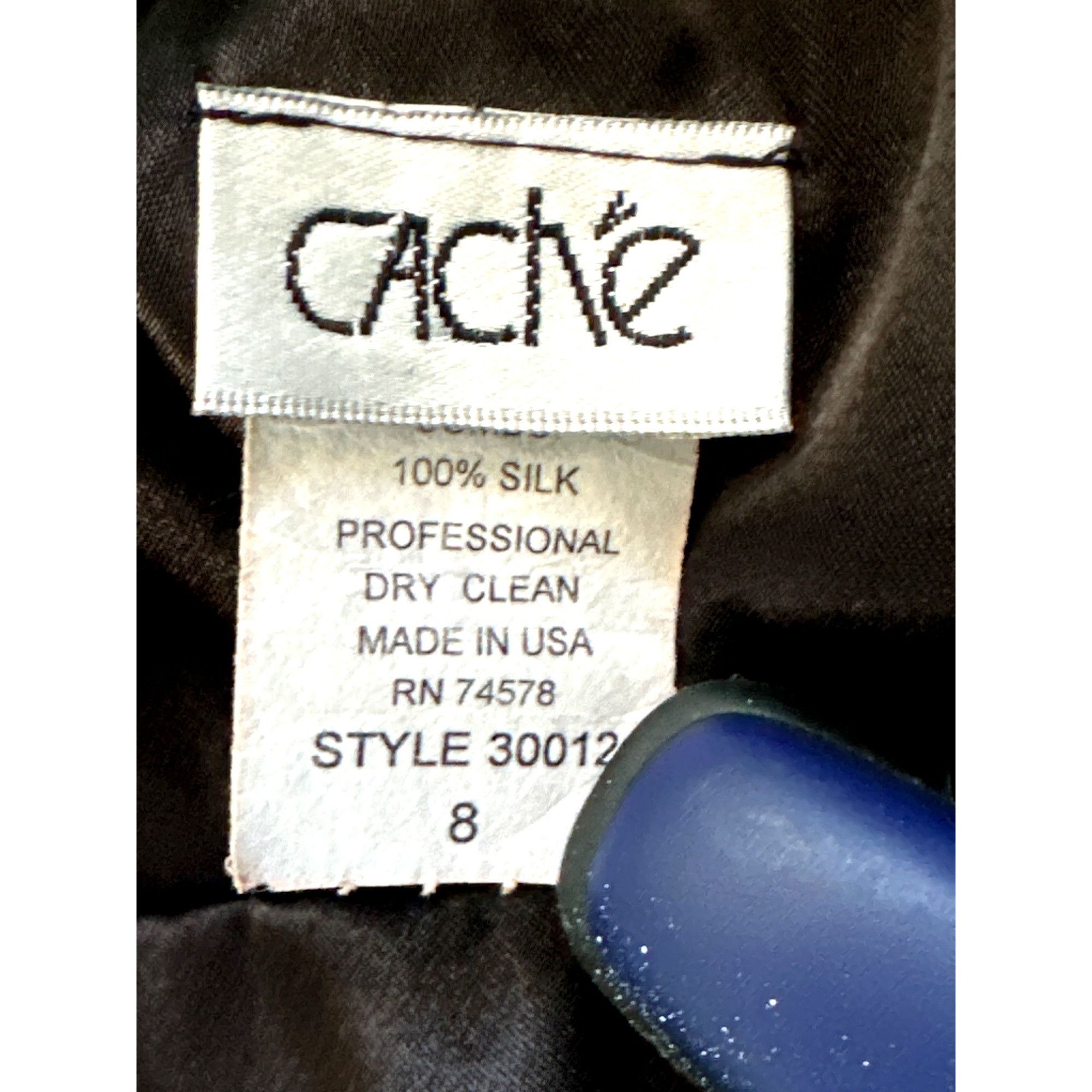 Other Cache Size Medium Green Jungle Print Silk Halter Dress Tropi Size M / US 6-8 / IT 42-44 - 9 Thumbnail