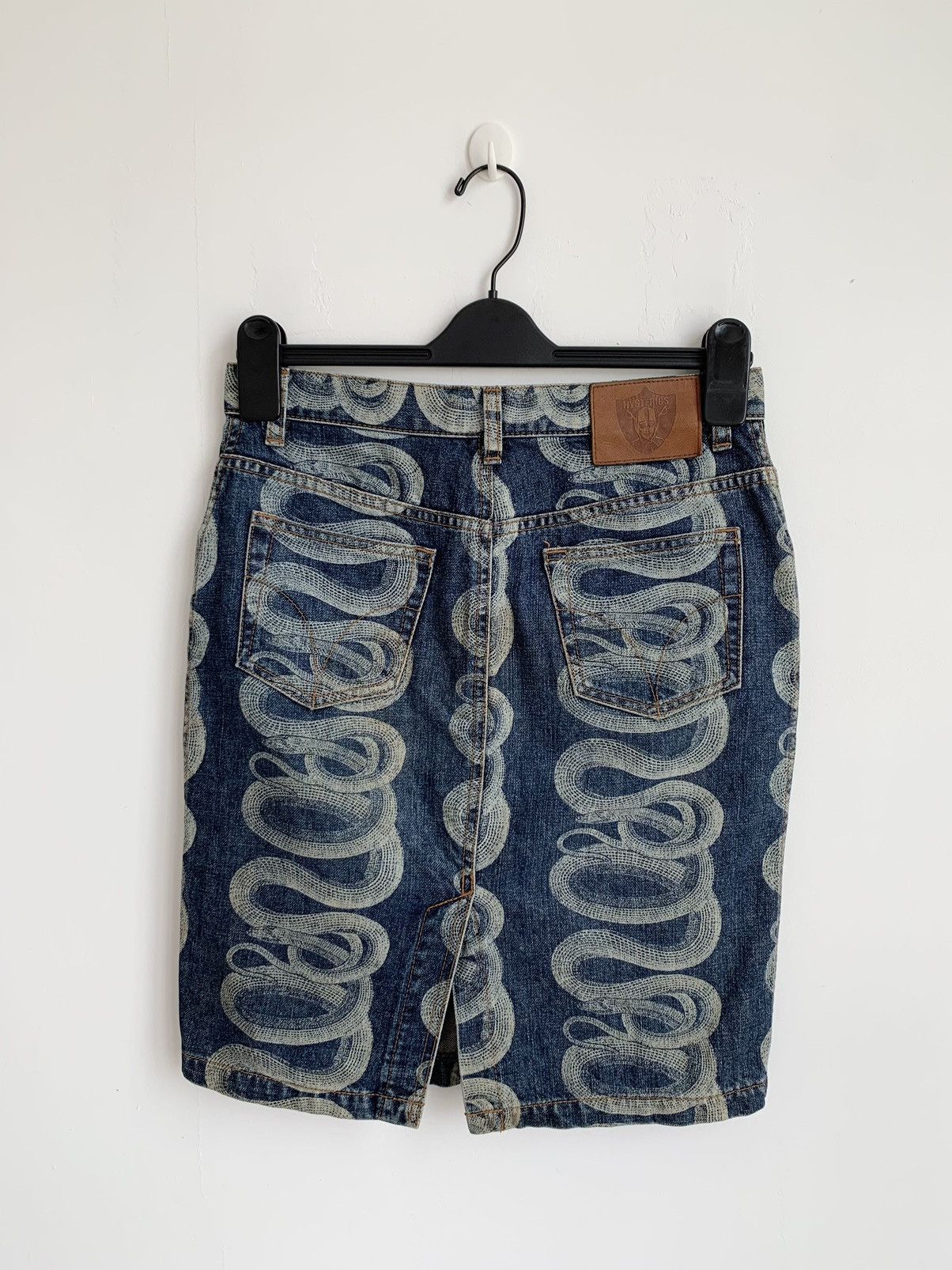Hysteric Glamour 2000s Hysteric Glamour Snake Denim Skirt y2k Size 29" - 2 Thumbnail