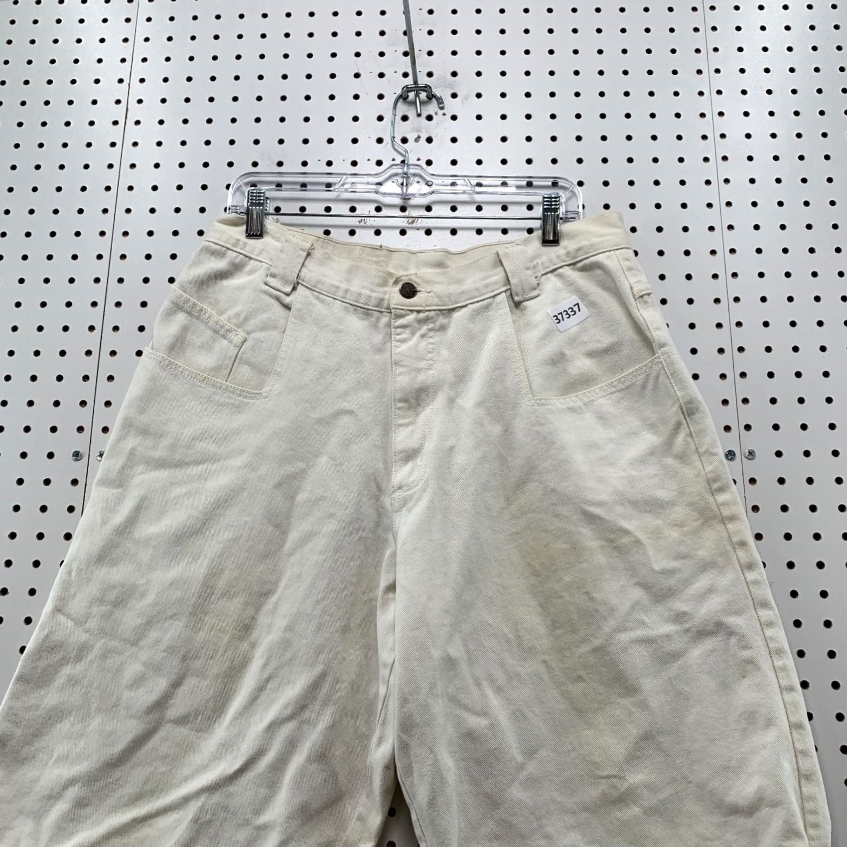 Vintage Vintage Menace Denim Beige Shorts Mens 30X13.5 Embroidered Skateboard USA Jnco Size US 30 / EU 46 - 5 Thumbnail