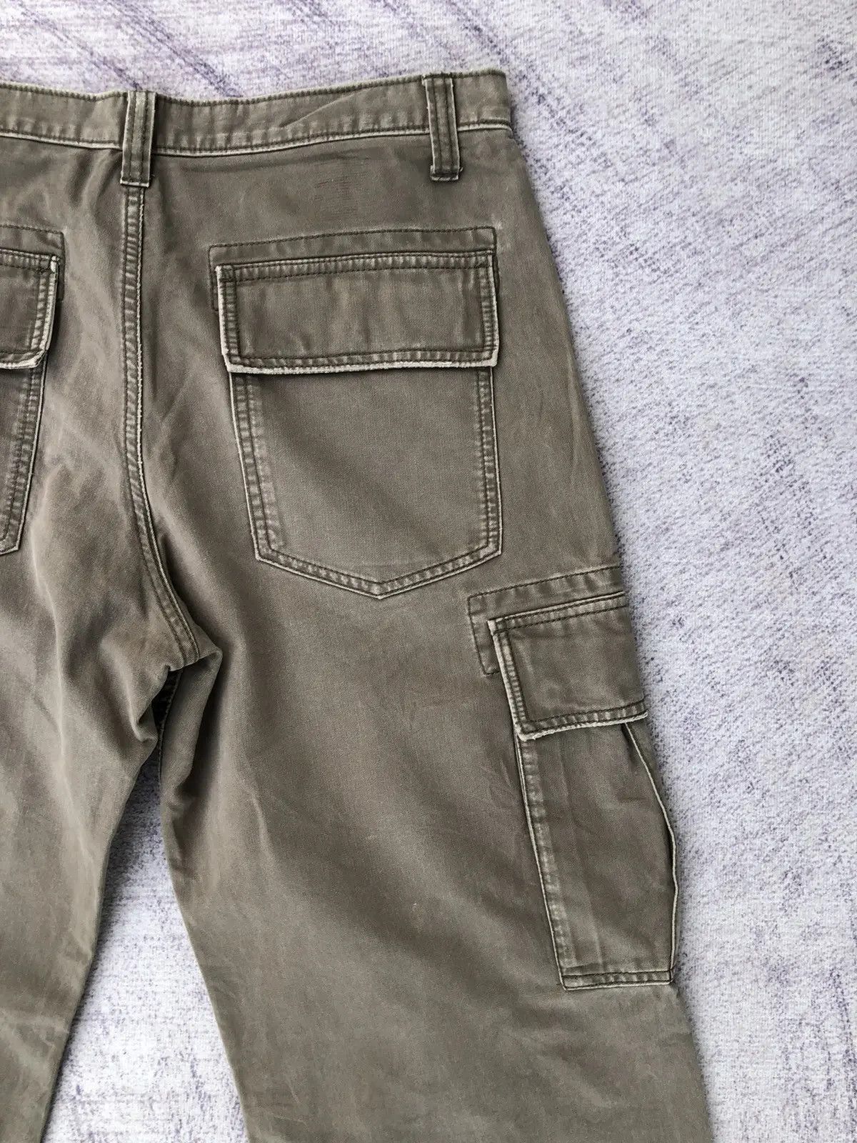 Oshkosh OshKosh Cargo Green Olive Style Multi-Pocket Pants Size US 31 - 15 Thumbnail