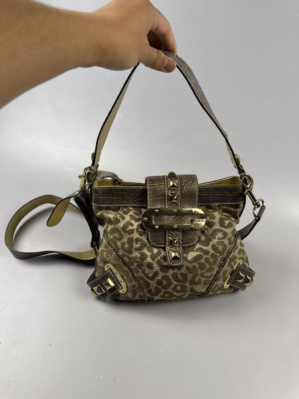 Guess Guess vintage handbag crossbody gold iconic model Size ONE SIZE - 1 Thumbnail