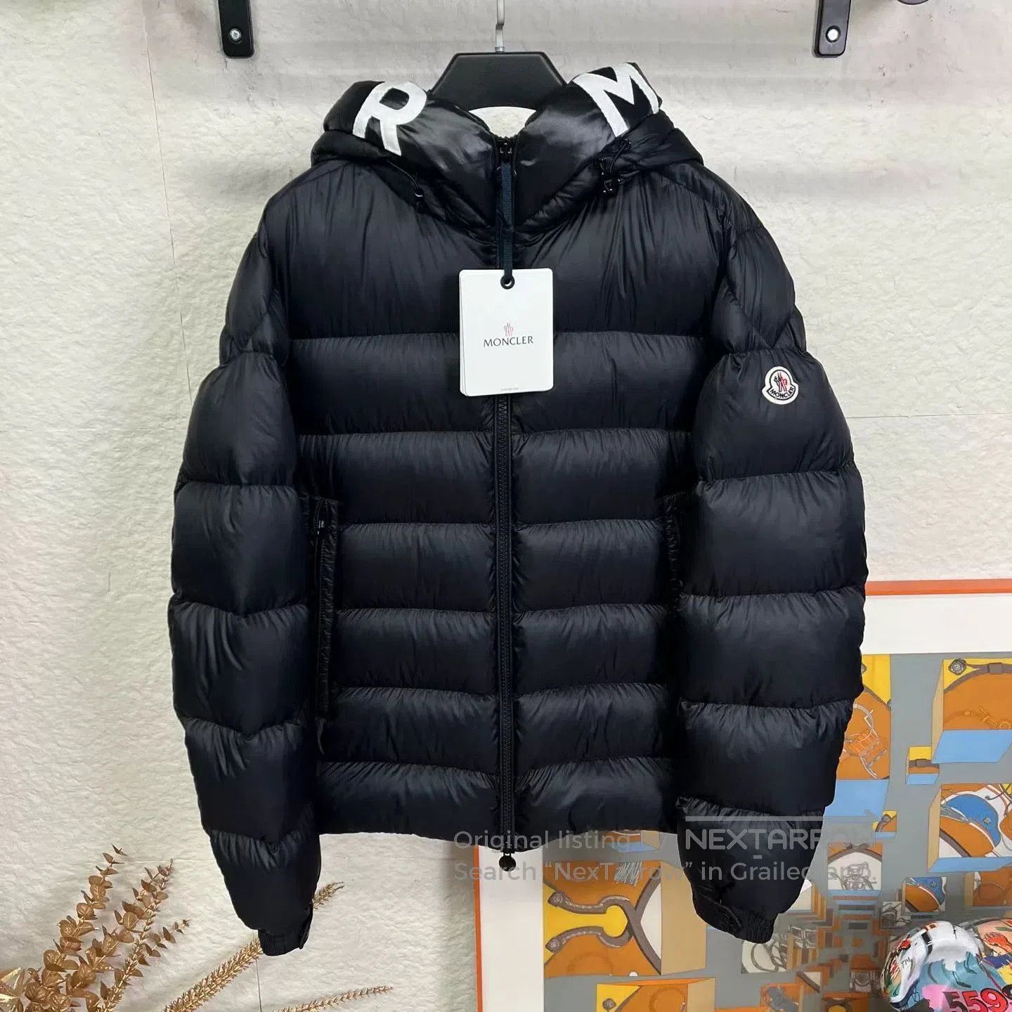 Moncler Moncler Logo Black Down Jacket. Size US L / EU 52-54 / 3 - 1 Thumbnail