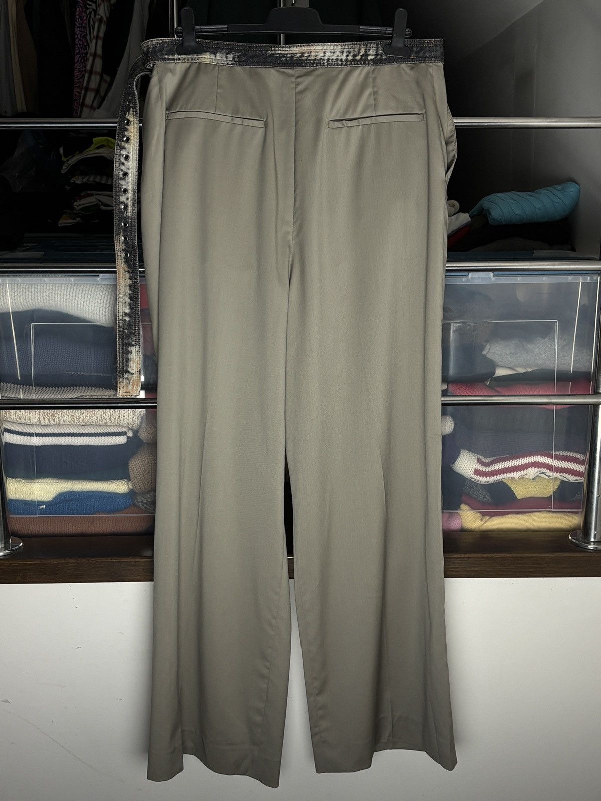 Acne Studios Acne Studios Super 100’S Wool Baggy Belted Sample Pants Rare Size US 34 / EU 50 - 5 Thumbnail
