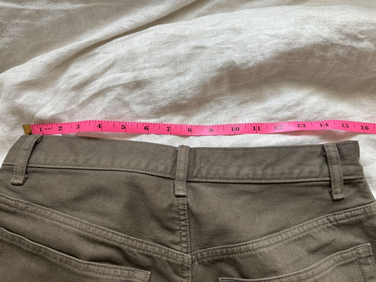 Lemaire × Uniqlo Uniqlo U Relaxed Jeans Olive Size 29 Size US 29 - 5 Thumbnail