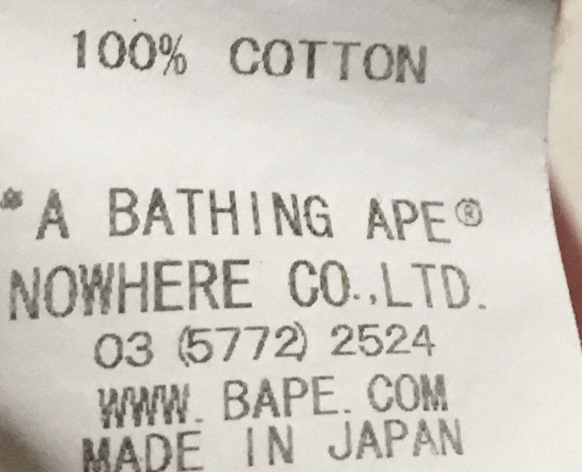 Bape Bape logo tee shirt Size US M / EU 48-50 / 2 - 6 Thumbnail