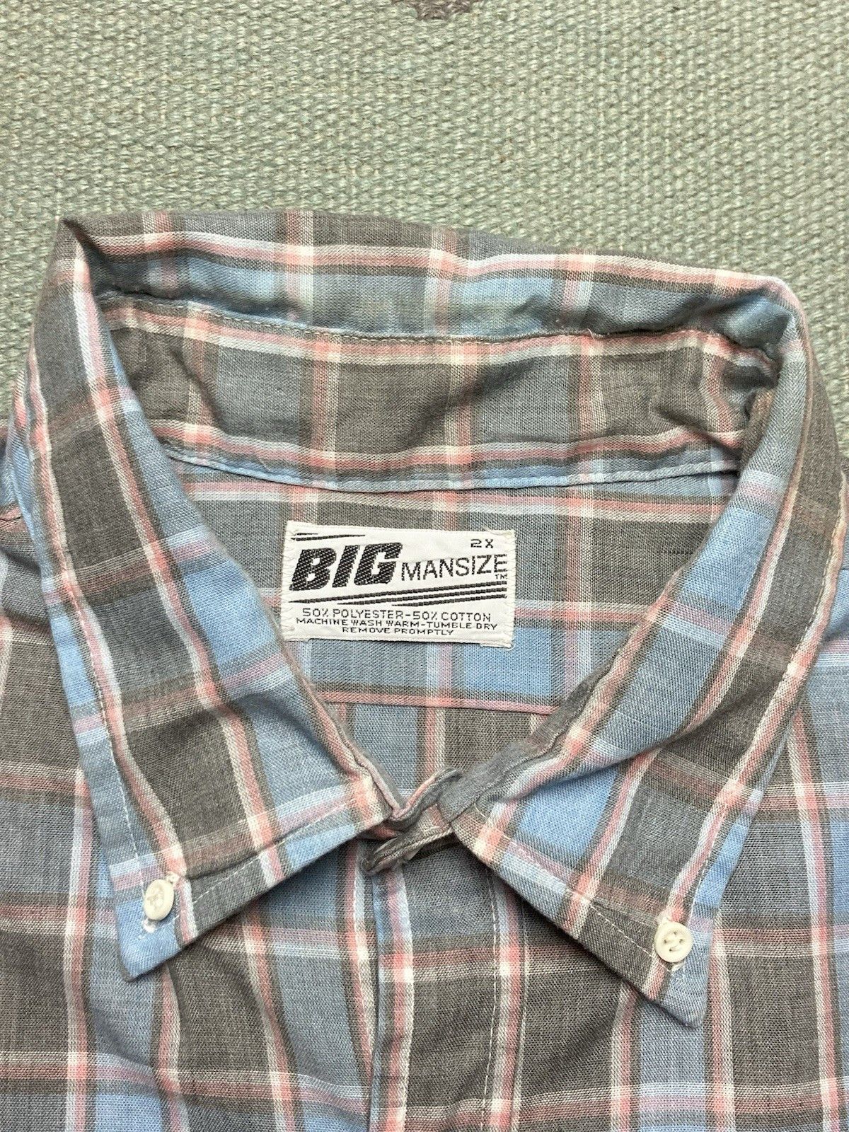 Vintage 80s short sleeve button shirt plaid lightweight men’s XXL Size US XXL / EU 58 / 5 - 3 Thumbnail