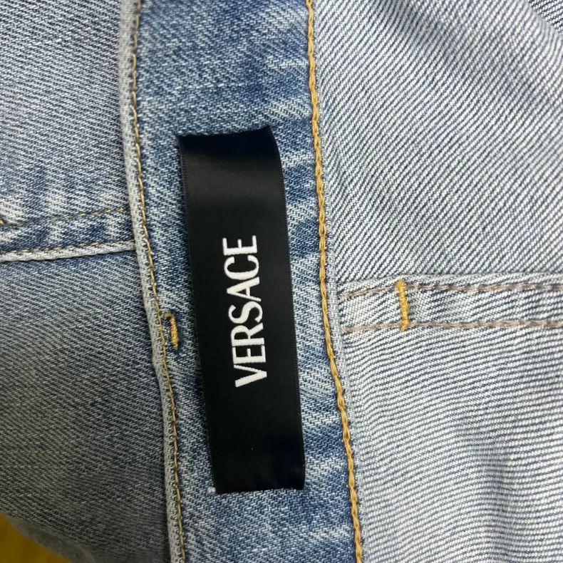 Versace Versace Medusa embroidered men's jeans Size US 31 - 4 Thumbnail