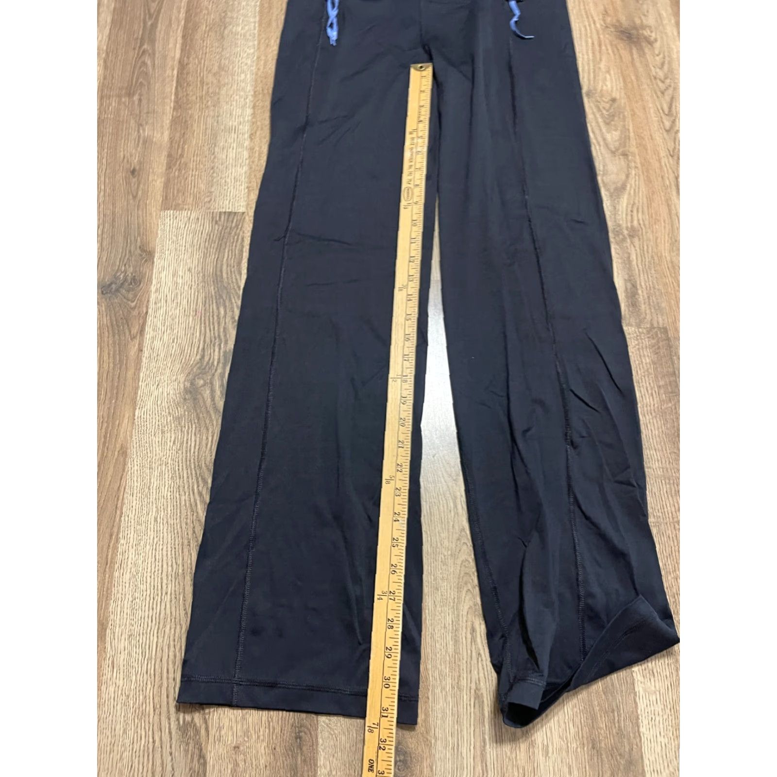 Vintage 90 Degrees Pants Women's Large Blue Black Yoga Pants Pull On Casual Size 36" / US 14 / IT 50 - 7 Thumbnail