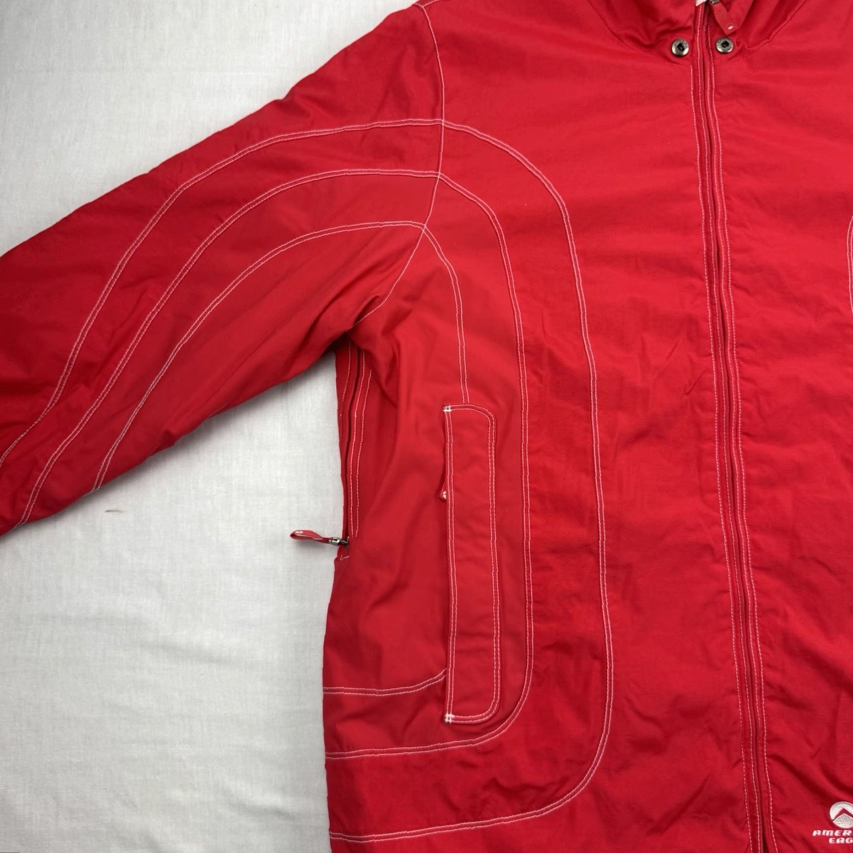 American Eagle Outfitters VINTAGE American Eagle Outfitters Jacket Mens XL Red Nylon Puffer Zip Ski 90s Y2K Hipster Outdoor Casual Authentic Size US XL / EU 56 / 4 - 2 Thumbnail