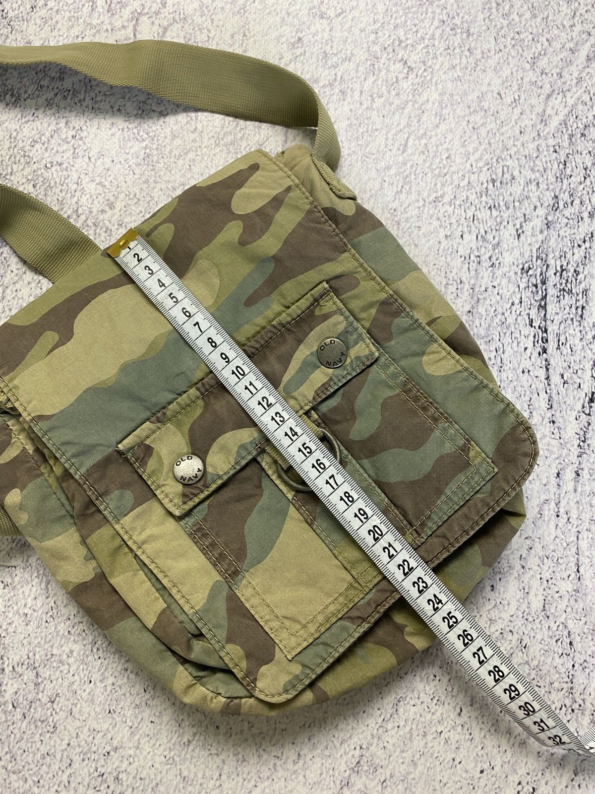 Japanese Brand Vintage Military Nylon Messenger Shoulder Bag Camo Y2k Size ONE SIZE - 16 Thumbnail