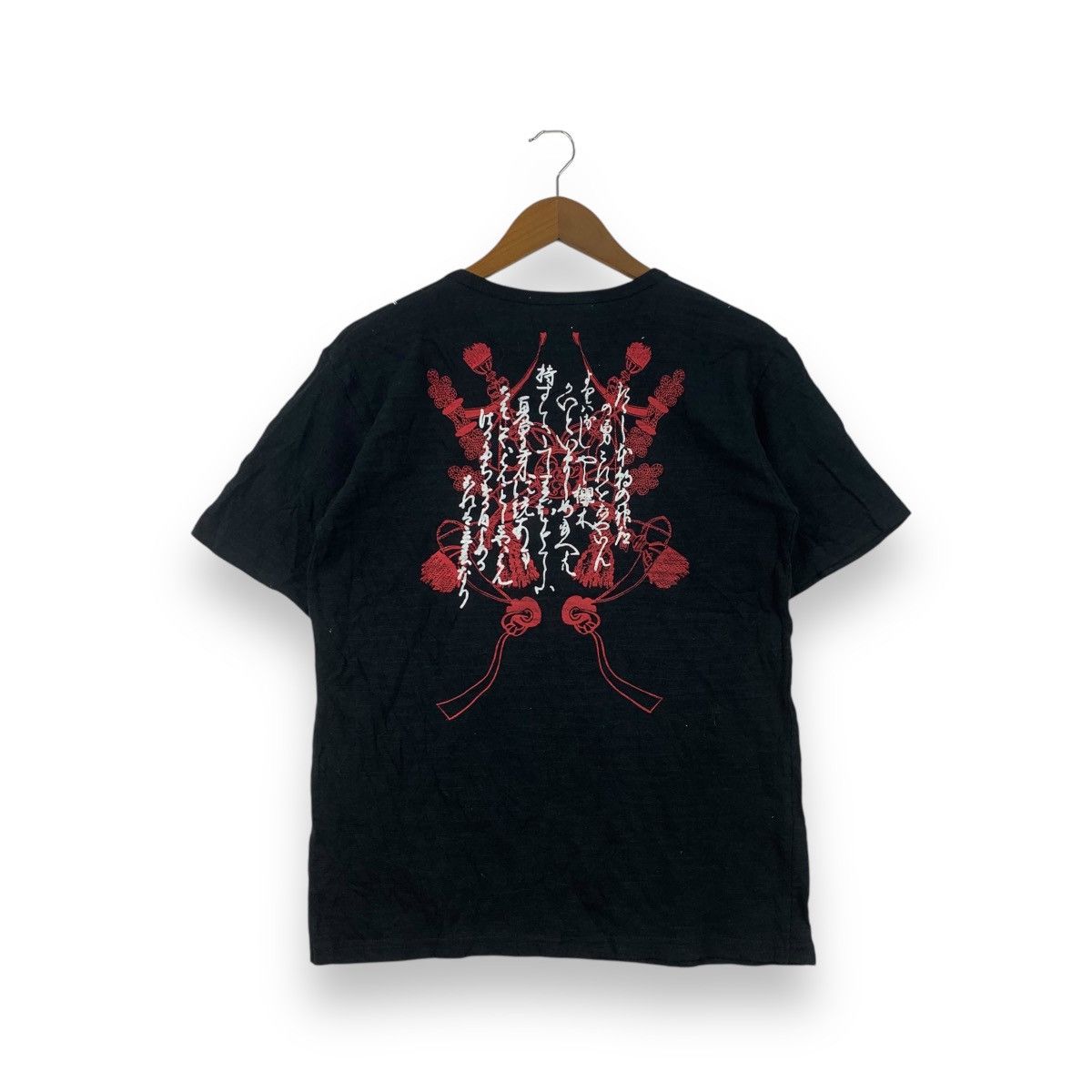 Japanese Brand JAPAN TRADITIONAL SHARAKU Kimono Samurai Helmet Tee Shirt Size L / US 10 / IT 46 - 1 Thumbnail