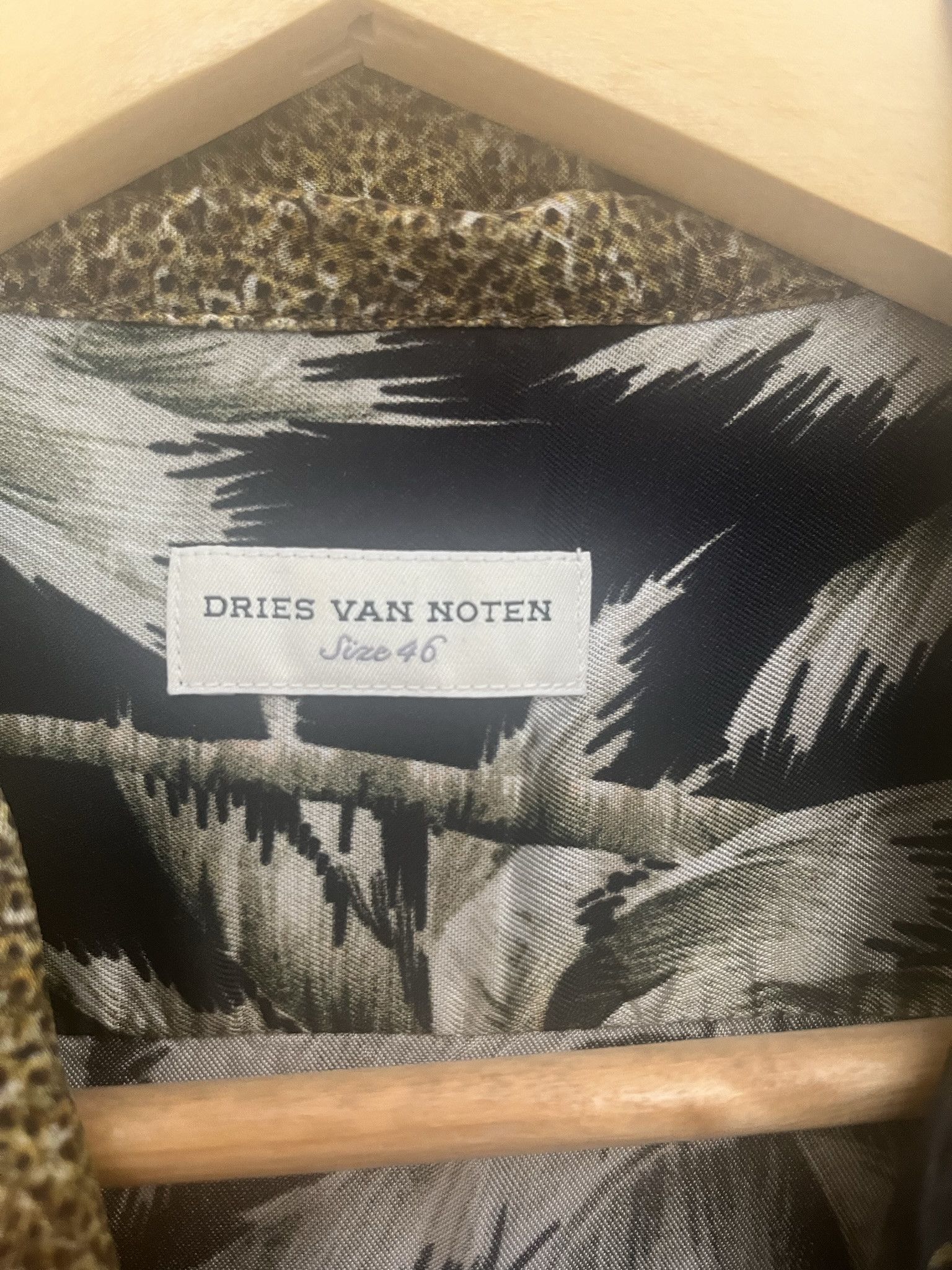 Dries Van Noten Dries Van Noten Carlton-Bis Palm Leopard Print Shirt, 46 Size US S / EU 44-46 / 1 - 3 Thumbnail