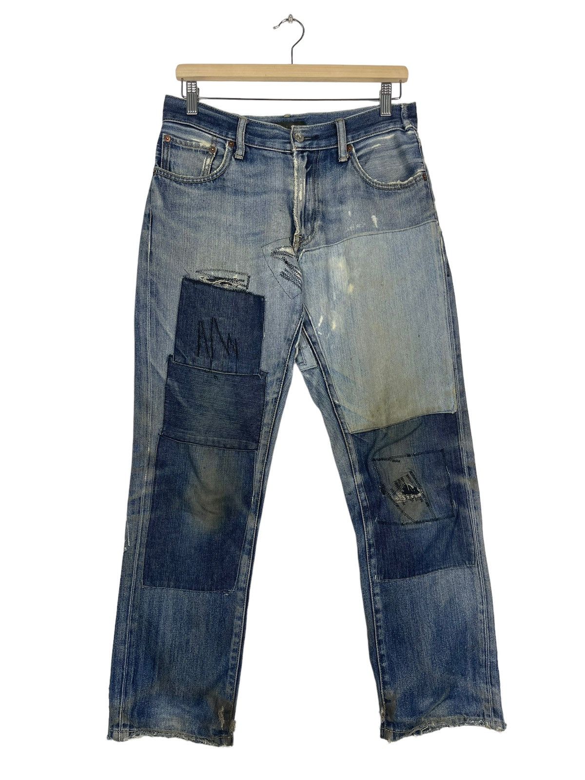 Hysteric Glamour Uniqlo Jeans Patchwork Jeans Size US 31 - 1 Thumbnail
