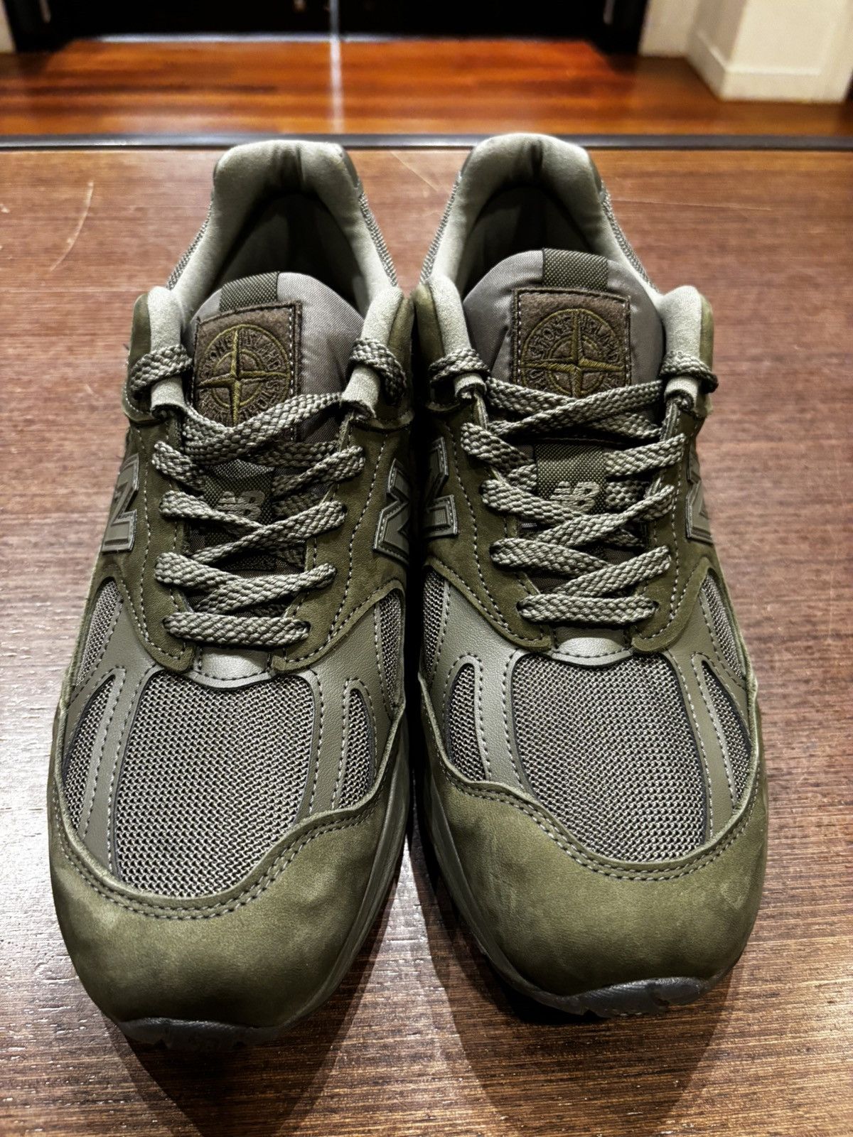 New Balance × Stone Island NB X Stone Island 991 V2 ‘MI UK Ghost Pack Green’ Size US 10.5 / EU 43-44 - 5 Thumbnail