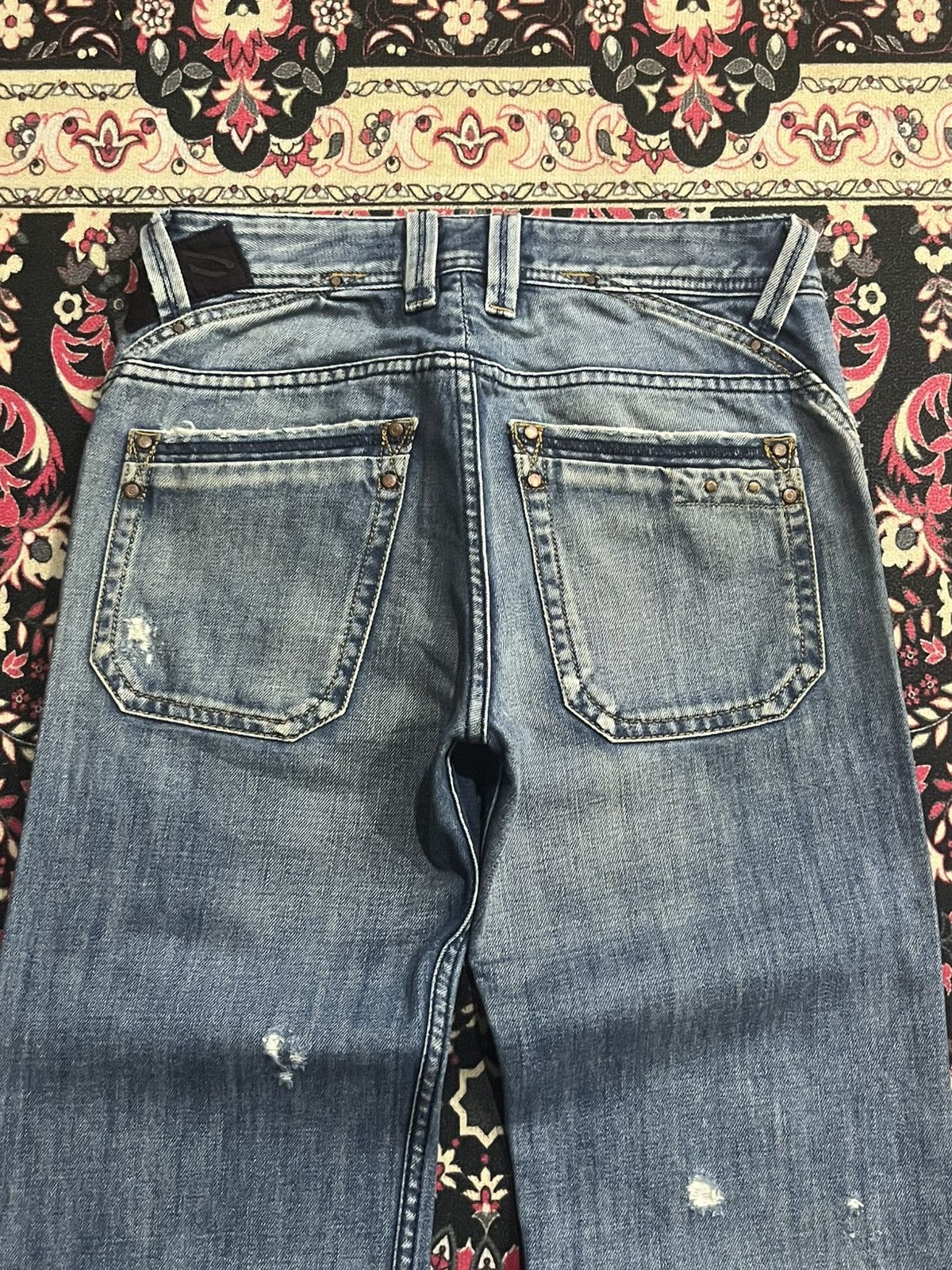Diesel ⚡️Loose Leg⚡️Vintage Diesel Busky Buttonfly Distressed Jeans Size US 28 / EU 44 - 10 Thumbnail