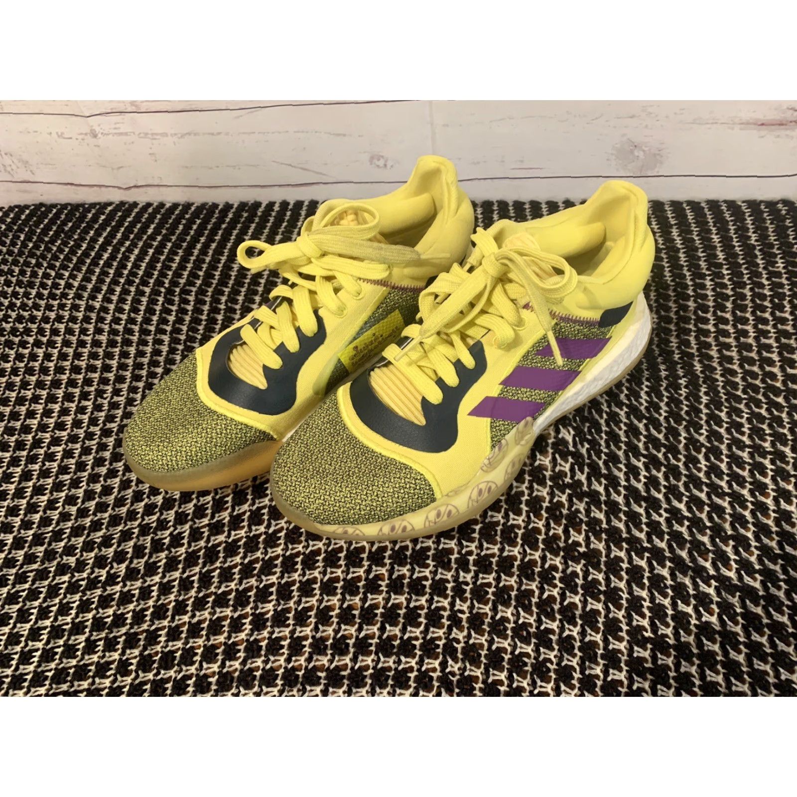 Adidas adidas Men Sneaker Basketball Club Marquee Boost Lakers LowTop G27743 8 Yellow Urban Athletic Shoe Shoes Mens Size 8 Size US 8 / EU 41 - 5 Thumbnail