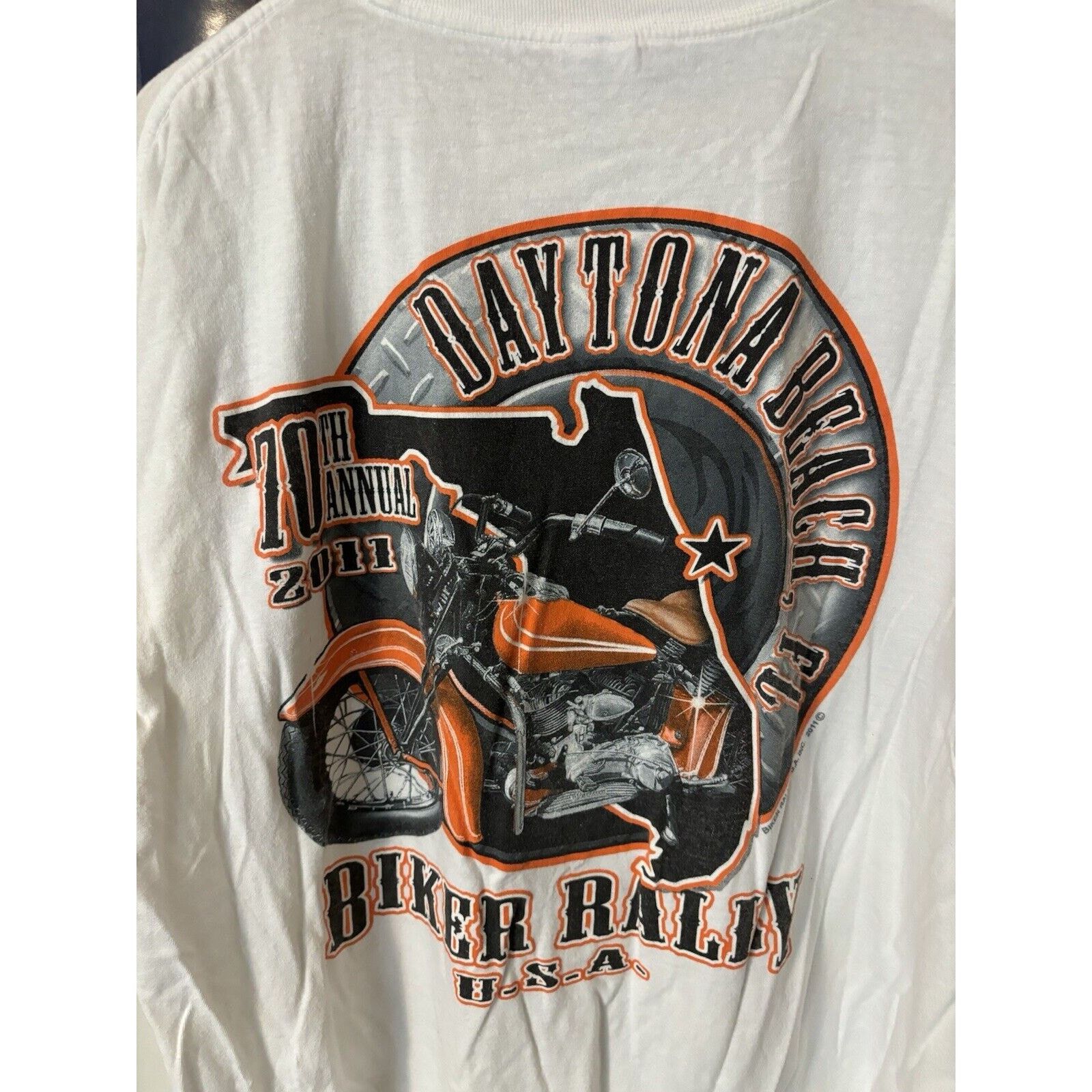 Other vintage daytona beach motorcycles y2k beige shirt size 2XL Size US XXL / EU 58 / 5 - 6 Thumbnail