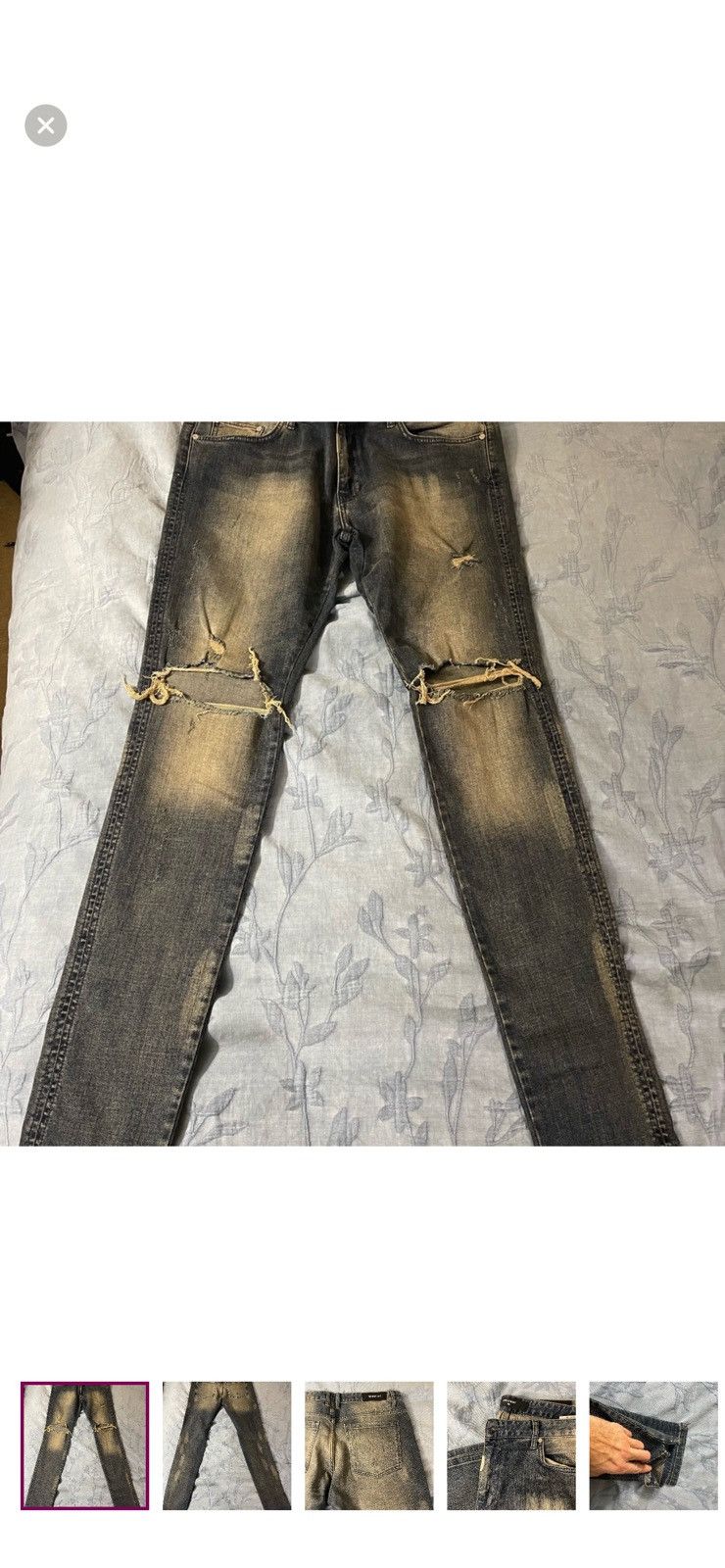 Represent Clo. Mens Represent Clothing skinny jeans Size US 36 / EU 52 - 1 Thumbnail