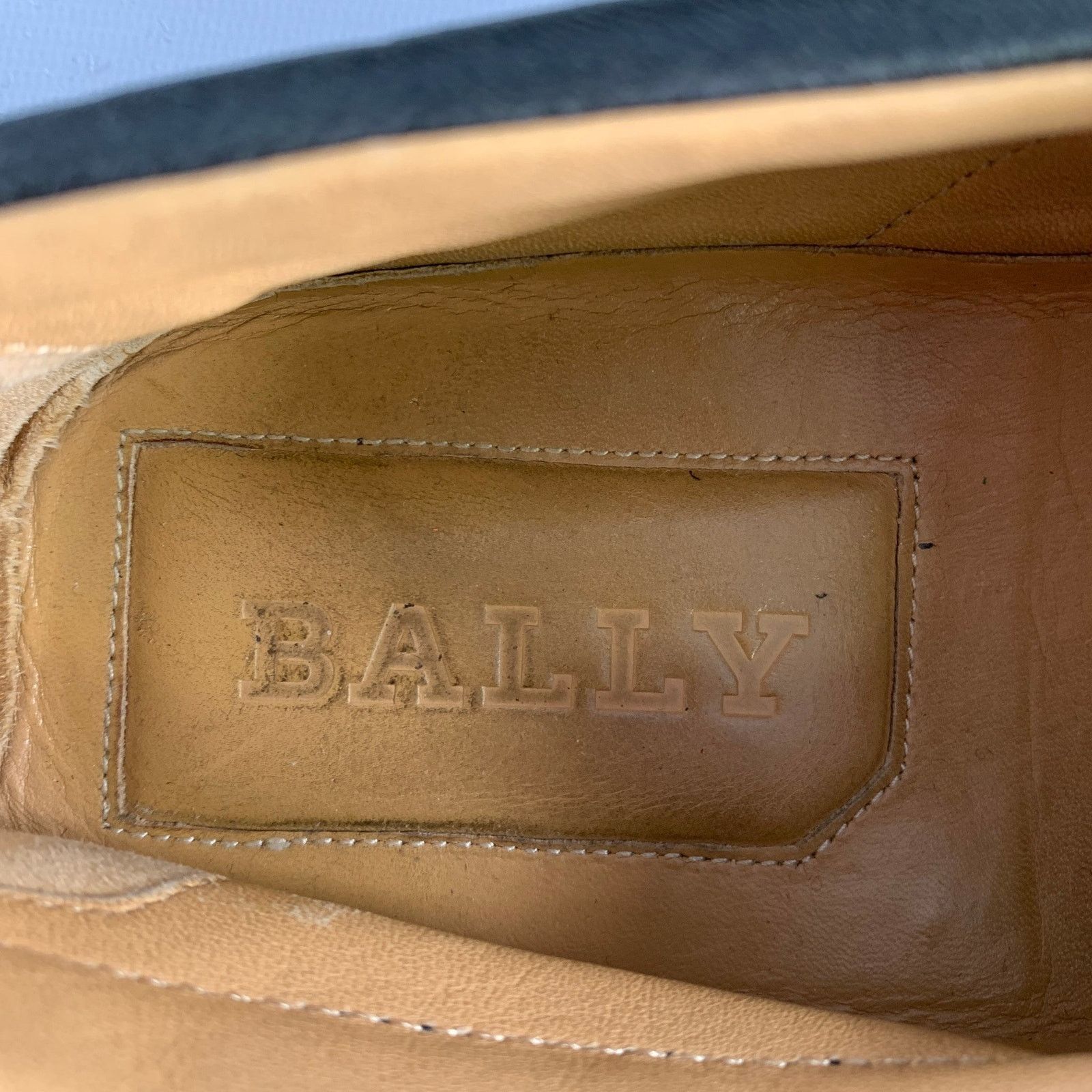 Bally BALLY Size 9.5 Black White Stripe Leather Slip On Loafers Size US 9.5 / EU 42-43 - 7 Thumbnail