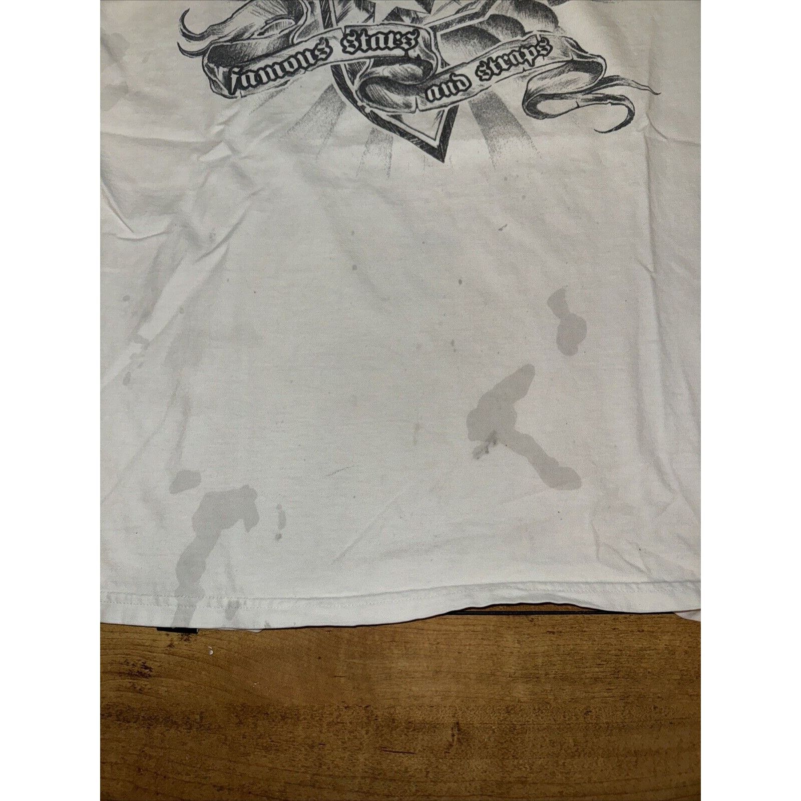 Band Tees × Famous Stars And Straps × Vintage Famous Stars And Straps T-Shirt White Large Y2K 21x26 Size US L / EU 52-54 / 3 - 2 Thumbnail