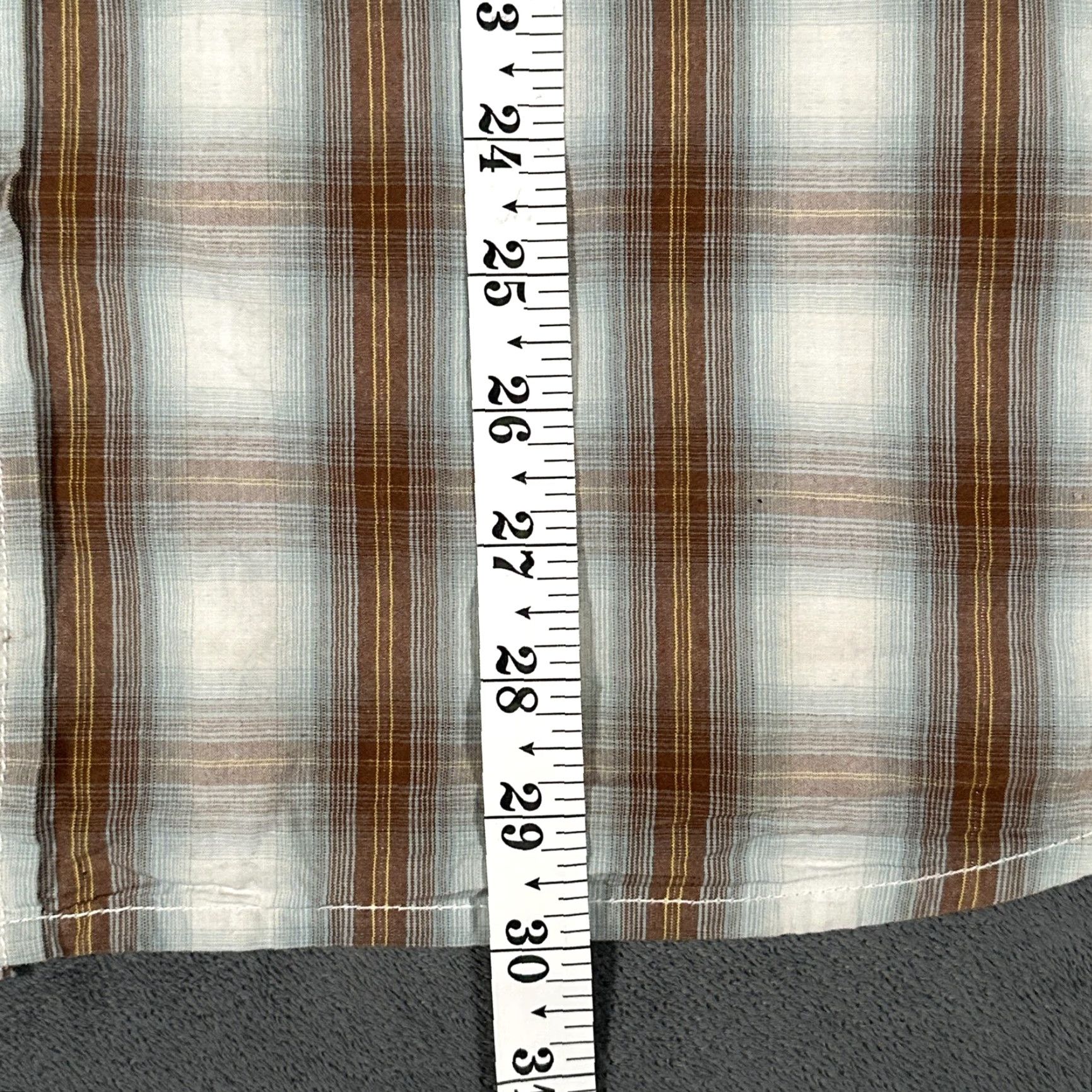 Cody James Cody James Shirt Mens L Brown Plaid Western Short Sleeve Snap Pockets Logo Shirt Size US L / EU 52-54 / 3 - 6 Thumbnail