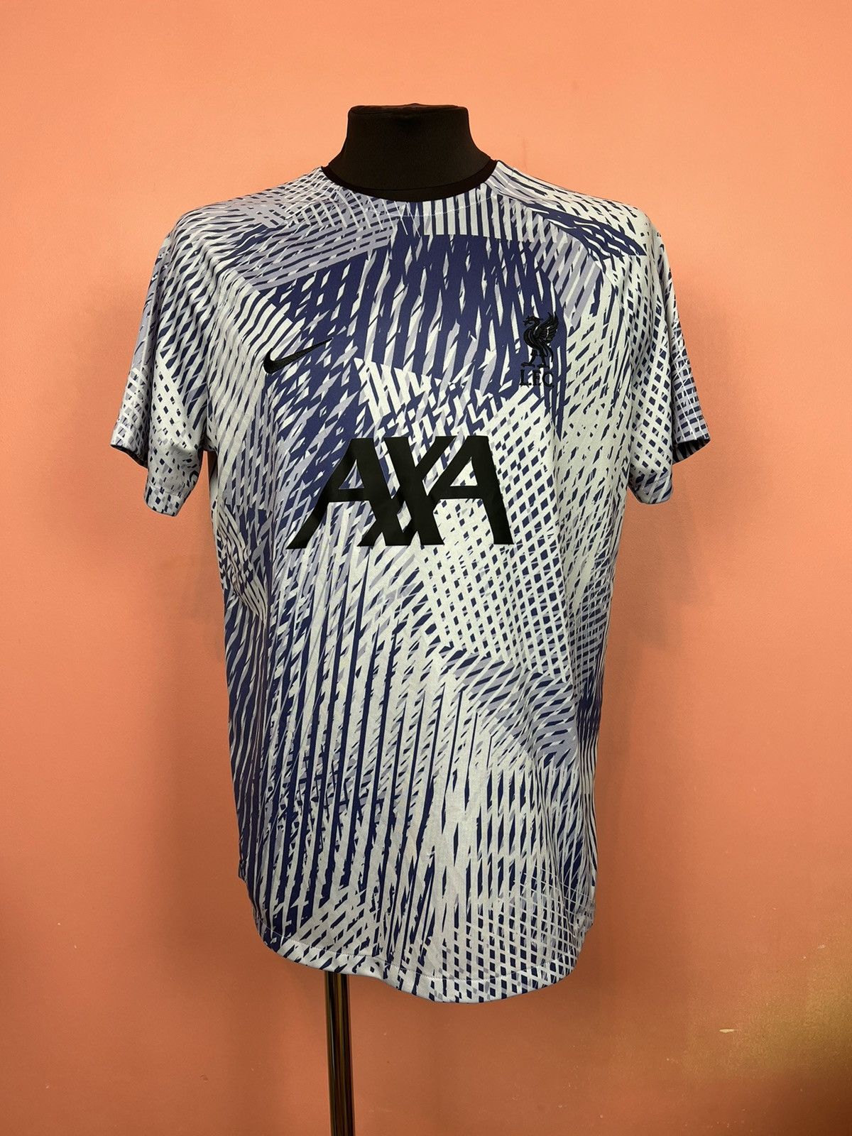 Nike soccer jersey lfc Liverpool football hype logo axa
