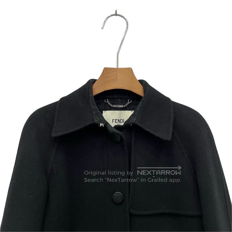 Fendi Fendi Printed Inside Wool Coat Size XS / US 0-2 / IT 36-38 - 4 Thumbnail