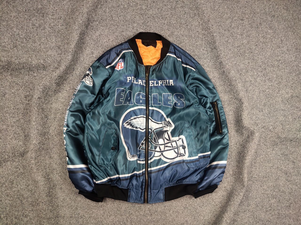 NFL Vintage NFL Philadelphia Eagles Champions Logo Bomber jacket Size US S / EU 44-46 / 1 - 1 Thumbnail