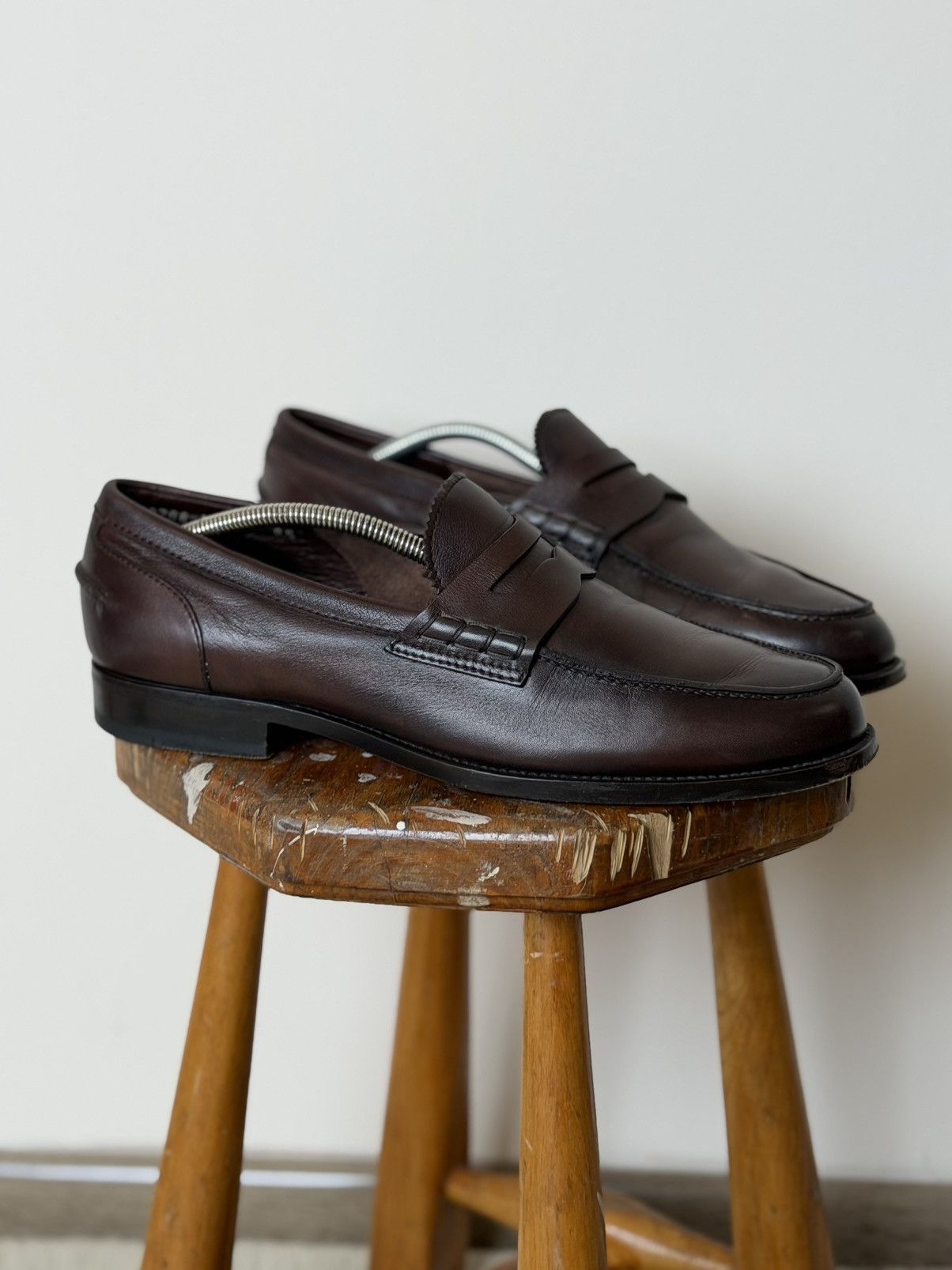Santoni Vintage Santoni Leather Luxury Loafers Size US 10 / EU 43 - 1 Thumbnail