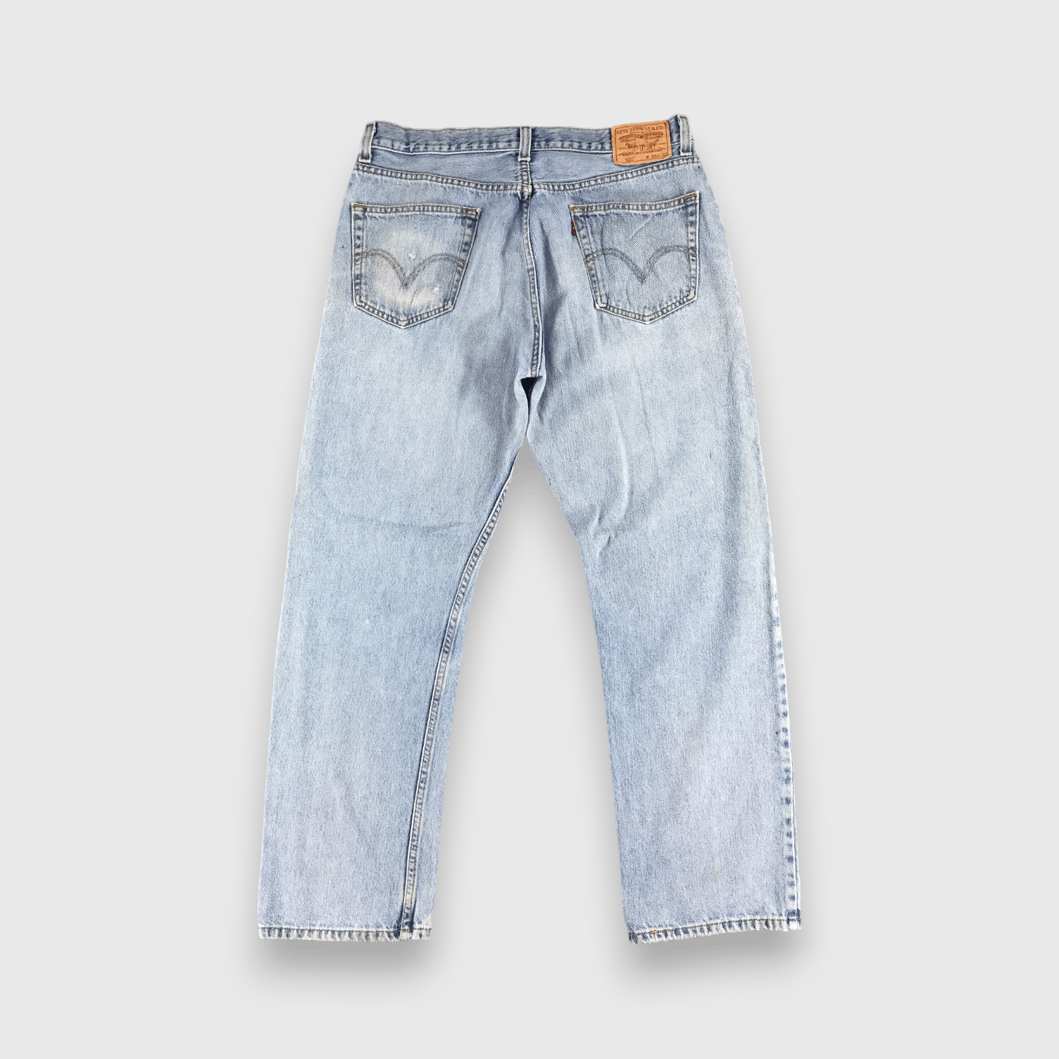 Levi's Vintage Levis 505 Jeans Faded Blue Denim -J587 Size US 35 - 2 Thumbnail