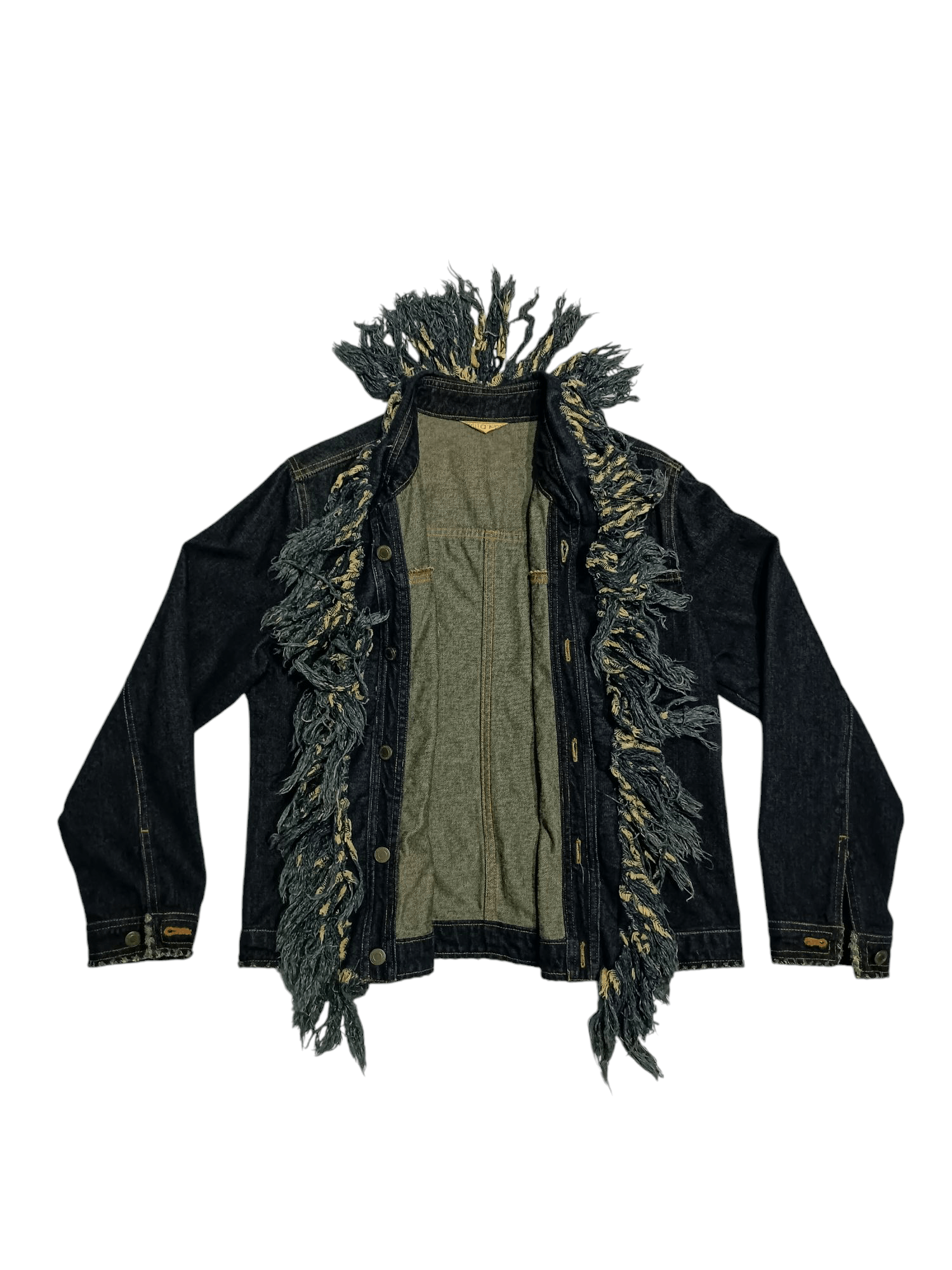 Japanese Brand Japanese Brand Fringe Denim Jacket Size US L / EU 52-54 / 3 - 5 Thumbnail