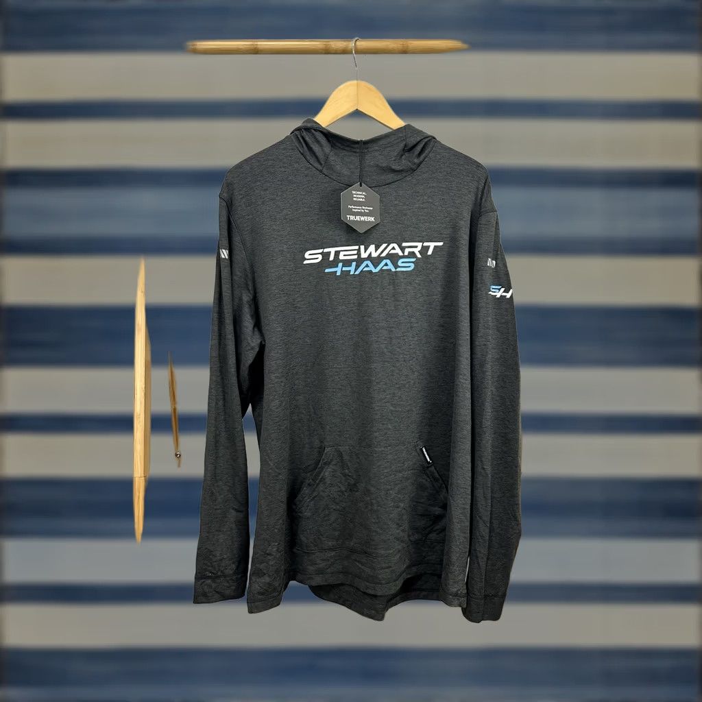 Vintage Truewerk NWT Stewart Haas Ford SH Team Issued Racing Nascar Hoodie 2XL Gray Pullover Mens Size US XXL / EU 58 / 5 - 1 Thumbnail