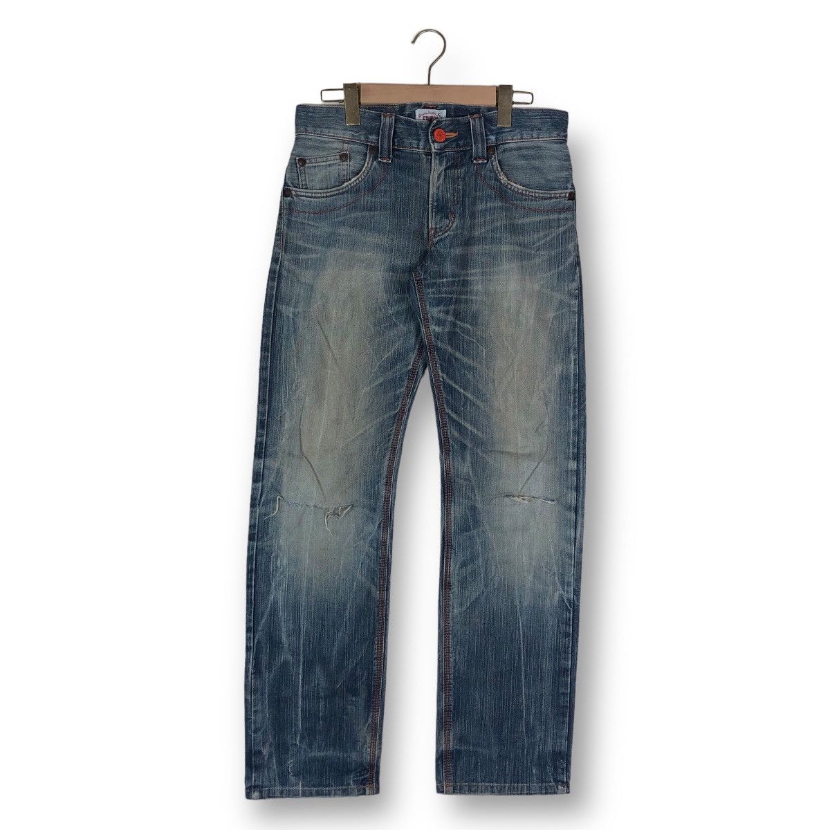 Edwin Vintage Edwin Faded Whiskers Denim Jeans Size US 32 / EU 48 - 1 Thumbnail