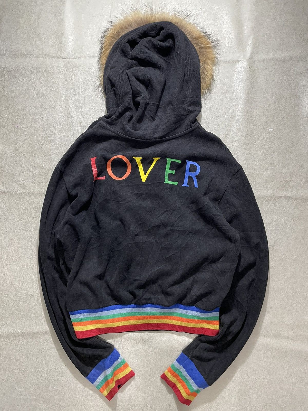 If Six Was Nine Lovers Faux Fur Hoodie gothic punks ifsix lgb styled Size US S / EU 44-46 / 1 - 2 Thumbnail