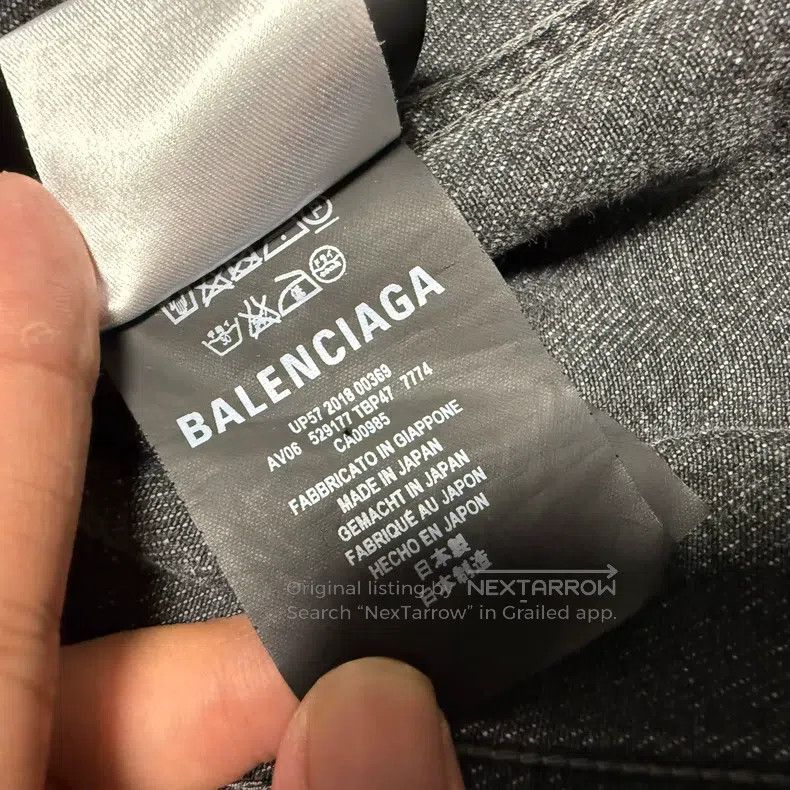 Balenciaga Balenciaga Denim Jacket Size XXS / US 00 / IT 34 - 3 Thumbnail
