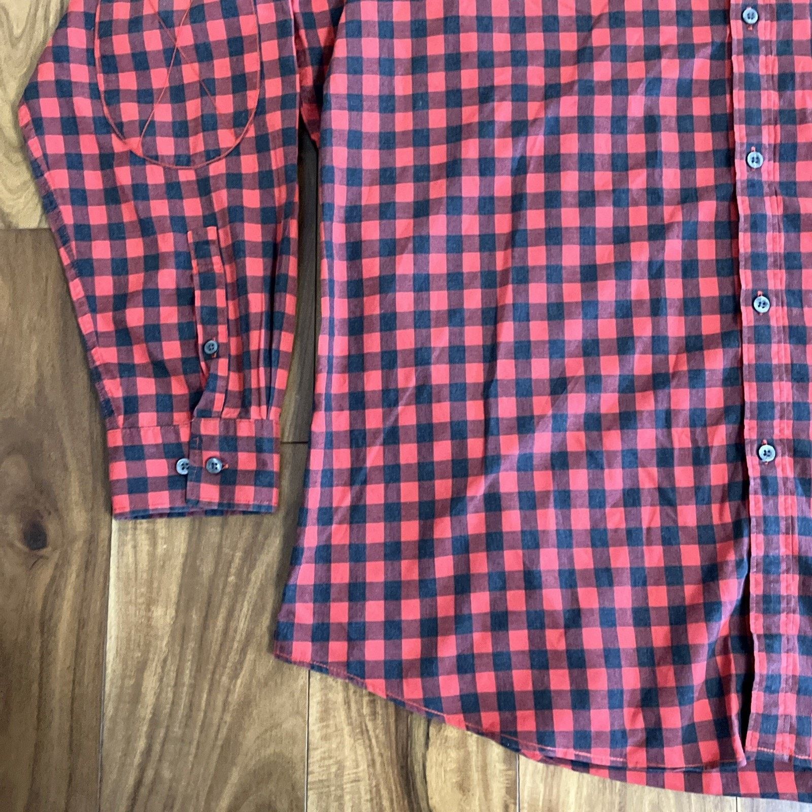 Lacoste Lacoste Men Regular Fit Checkered Button Down Shirt Large 44 Size US L / EU 52-54 / 3 - 8 Thumbnail