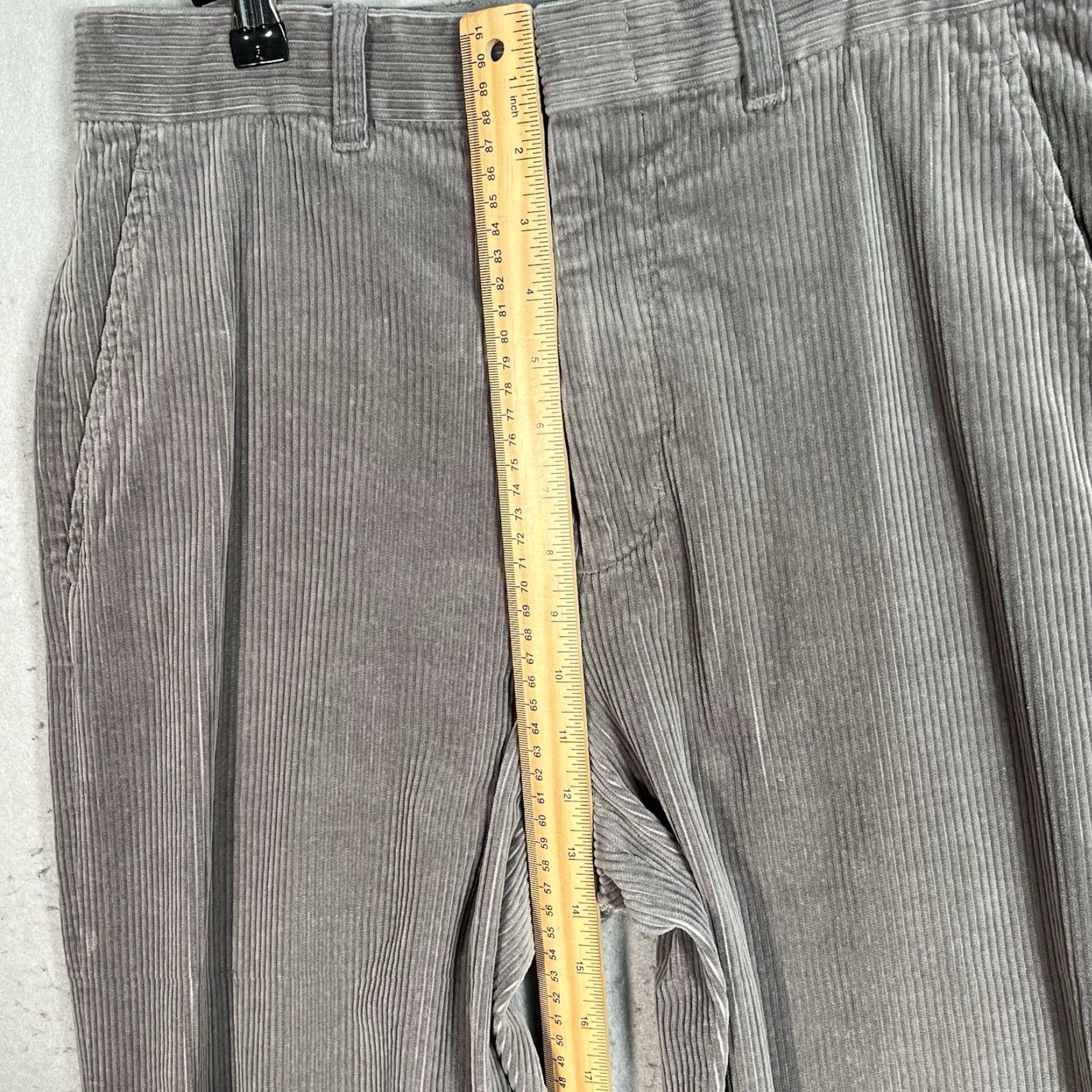 Cos COS Pants Womens 32R Gray Wide Leg Corduroy Relaxed Straight Fit Regular Inseam 26in Size 24" / US 00 / IT 34 - 7 Thumbnail