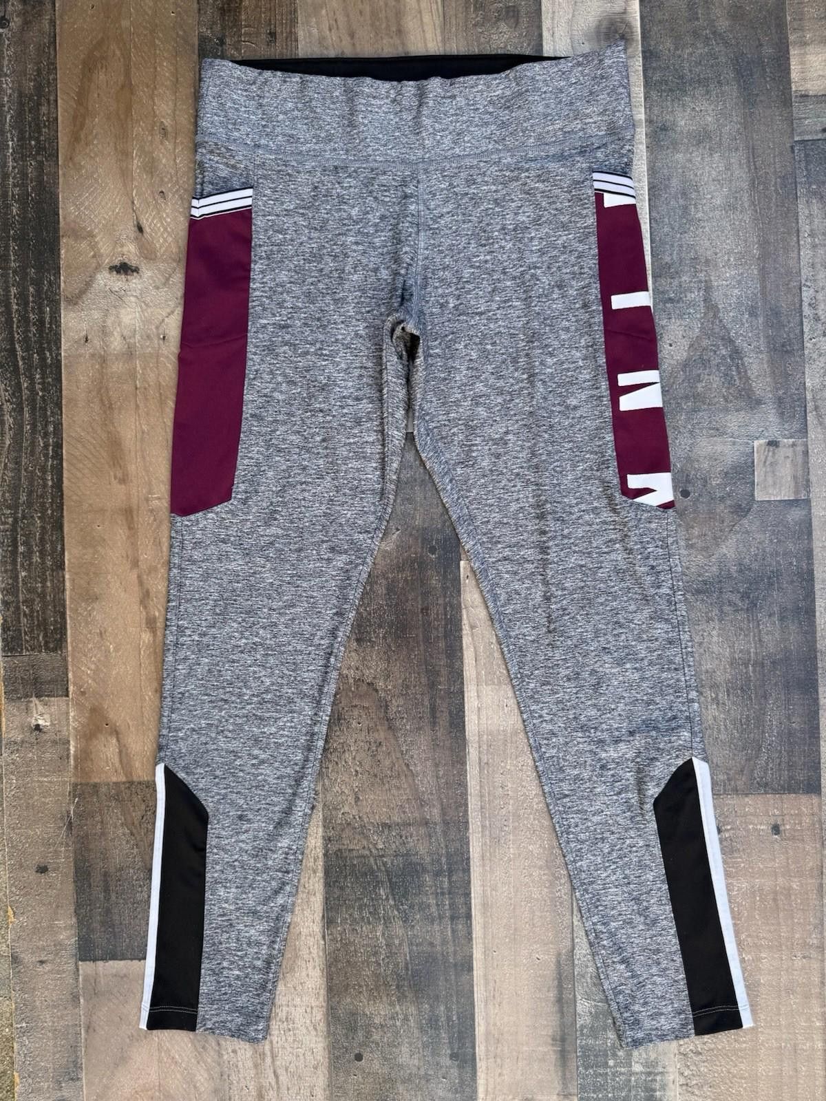Designer Pink Victoria Secret Size Large Athletic Leggings Size 36" / US 14 / IT 50 - 2 Thumbnail