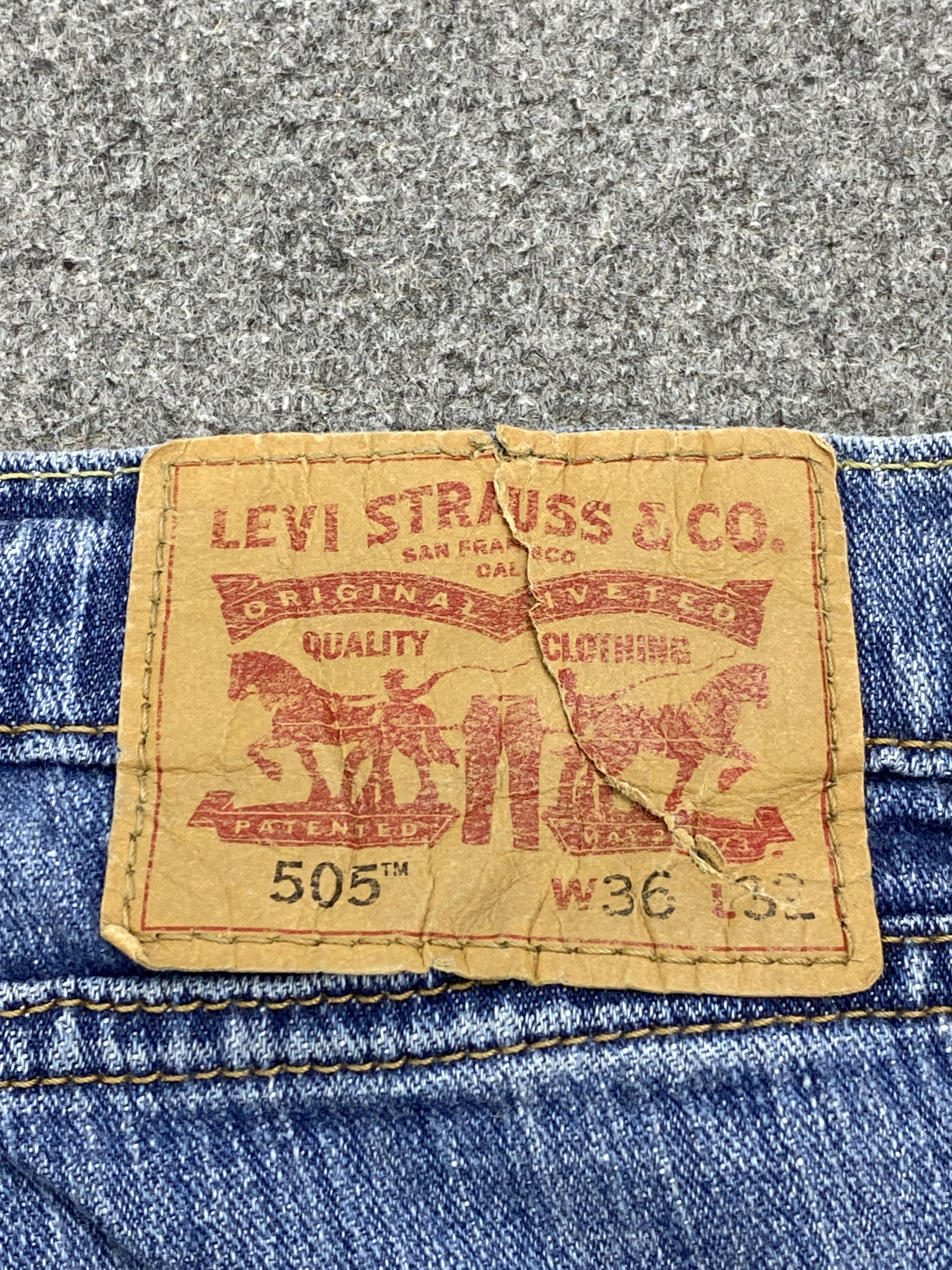 Levi's × Vintage Vintage Levi's 505 Blue Denim Jeans Size US 36 / EU 52 - 5 Thumbnail