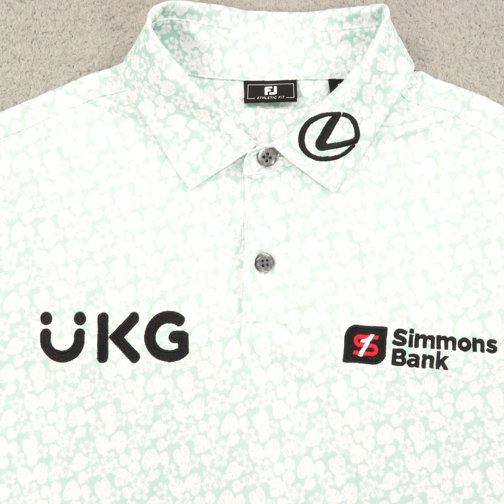 Footjoy FootJoy Polo Men Small Tour Issue Golf Shirt Will Zalatoris Graphic Print Mint Green Polo Shirt Mens Small DFS? Size US S / EU 44-46 / 1 - 3 Thumbnail