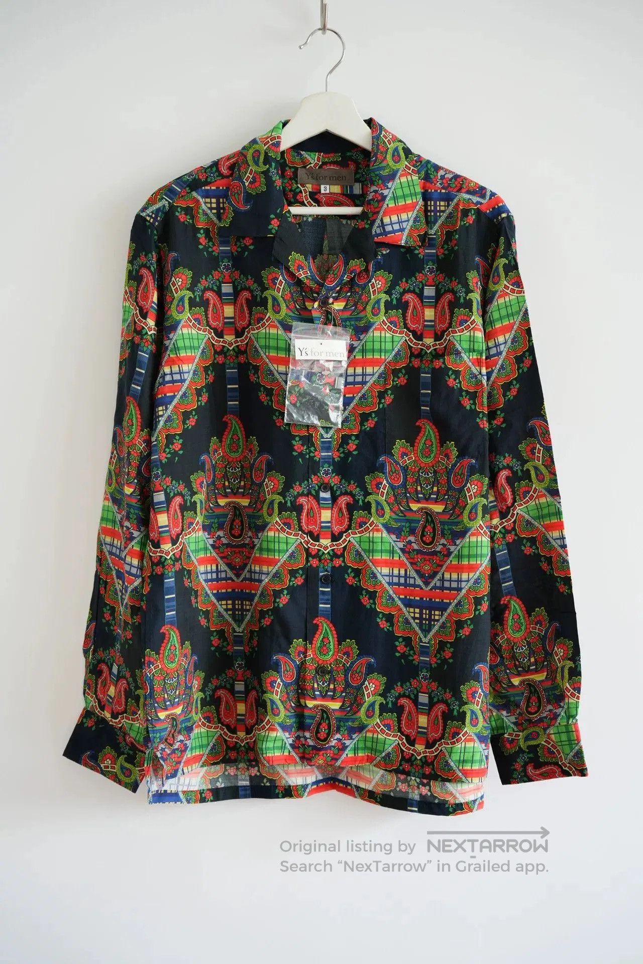 Y's for Men Yohji Yamamoto Silk Printed Shirt 04ss. Size US M / EU 48-50 / 2 - 1 Thumbnail
