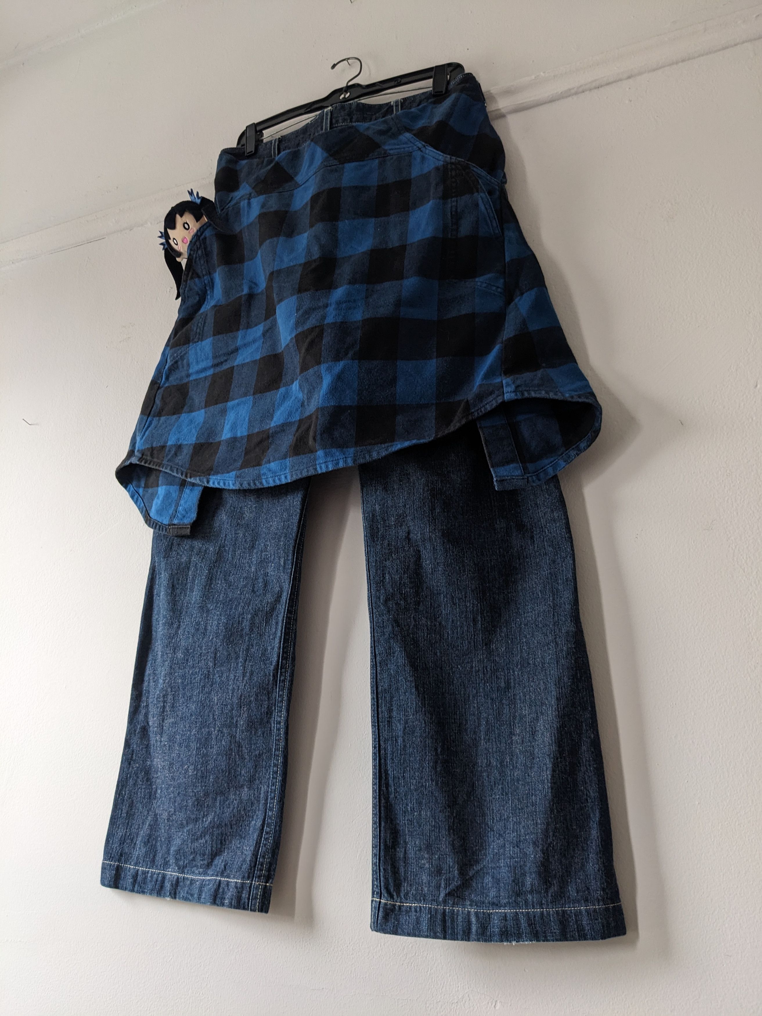 Undercover × Vandalize '04 Plaid Layered Bootcut Denim Size US 32 / EU 48 - 6 Thumbnail