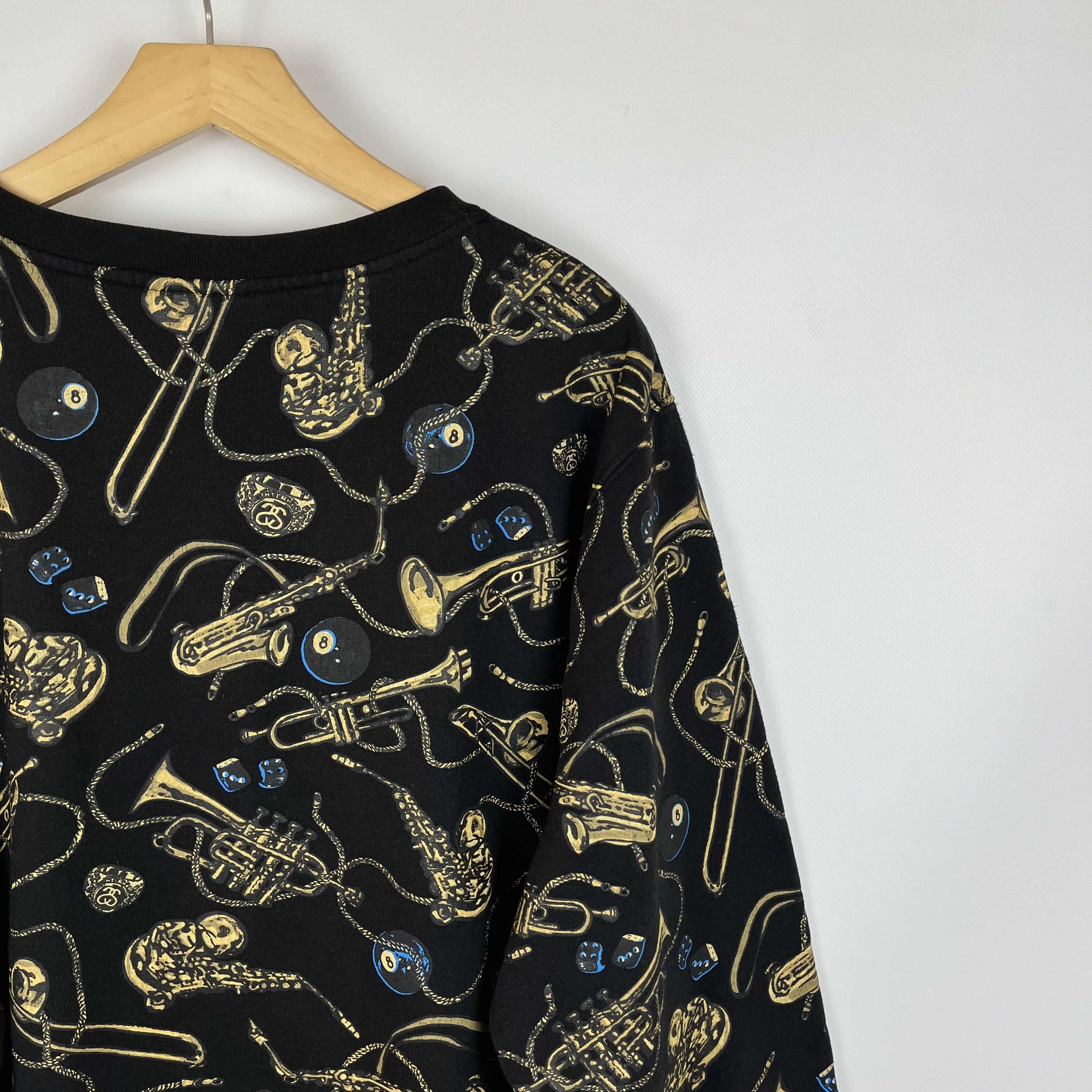 Stussy Vintage Stussy All Over Print Jazz Sweatshirt 90’s Size US XL / EU 56 / 4 - 18 Thumbnail