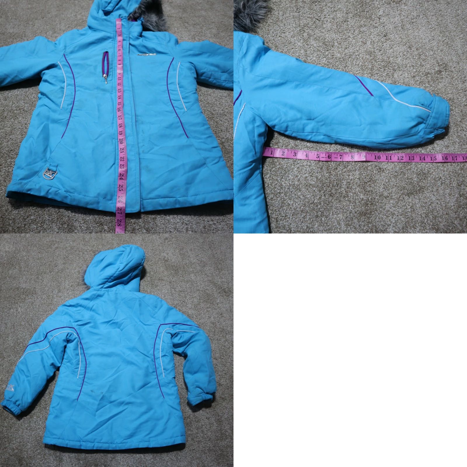 ZeroXposur ZeroXposur Jacket Women Aqua Blue Polyester Winter Hooded Full Zip Size L Size L / US 10 / IT 46 - 8 Thumbnail